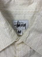 Stussy Linen Button Up Short Sleeve Cream