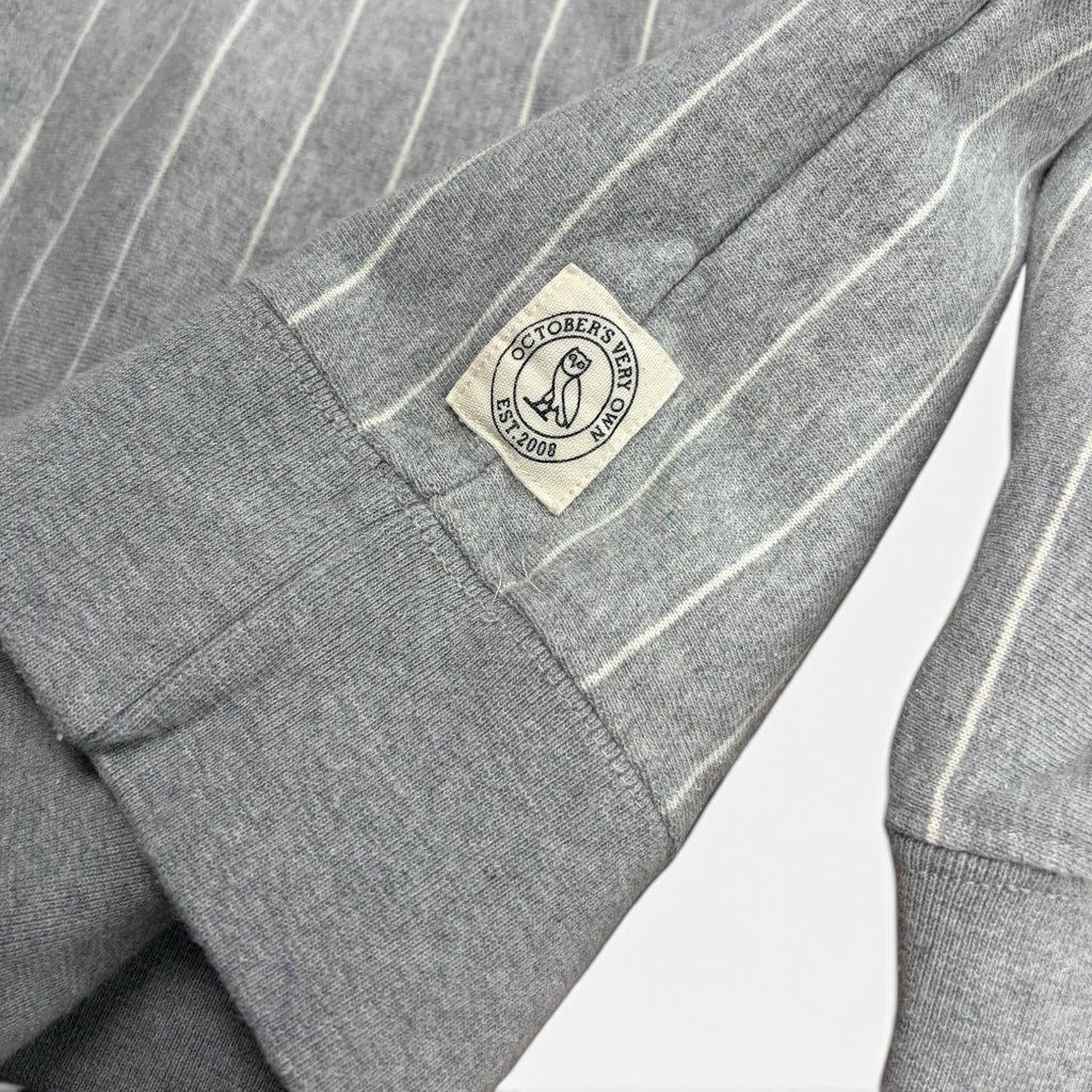 OVO Pinstripe Crewneck Grey