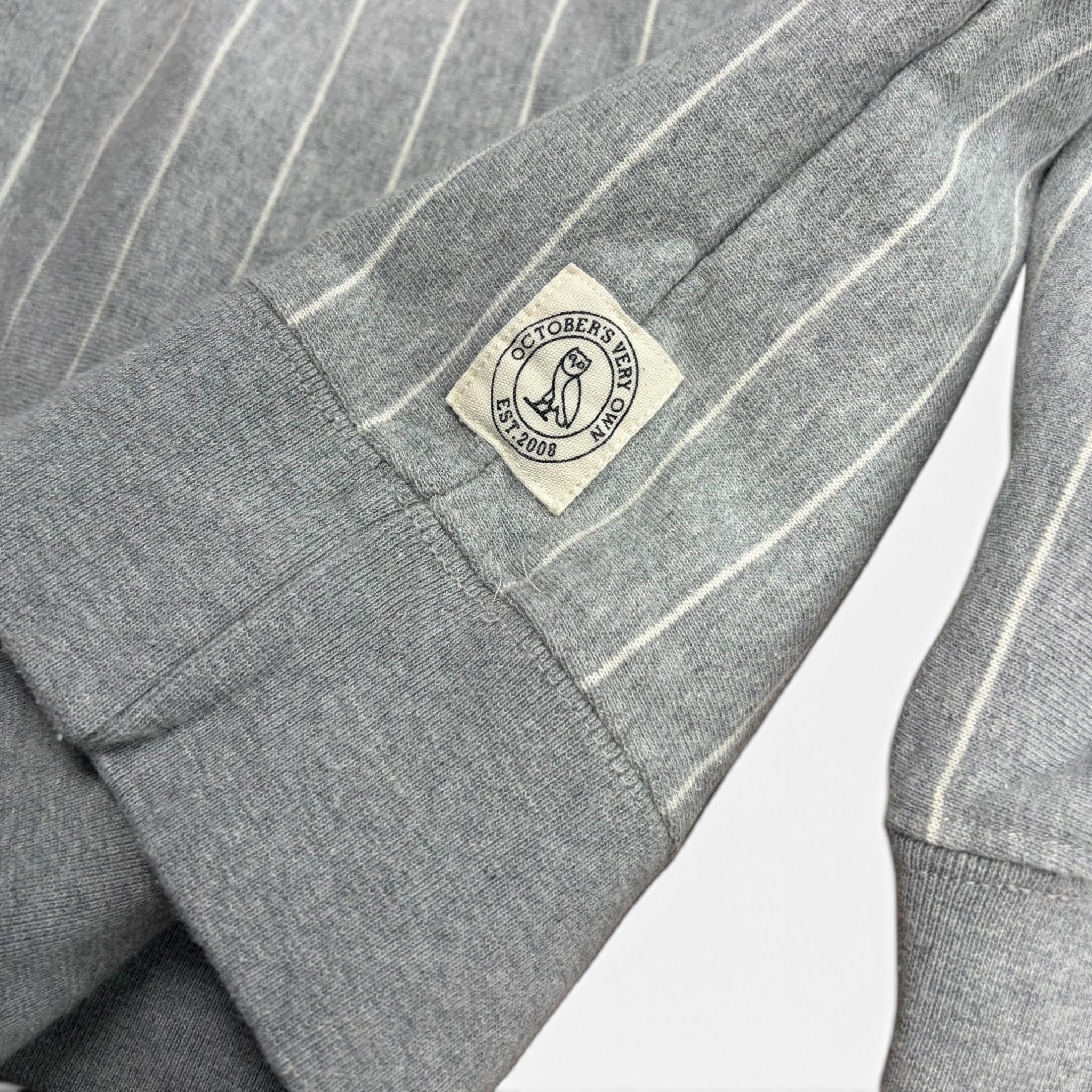 OVO Pinstripe Crewneck Grey
