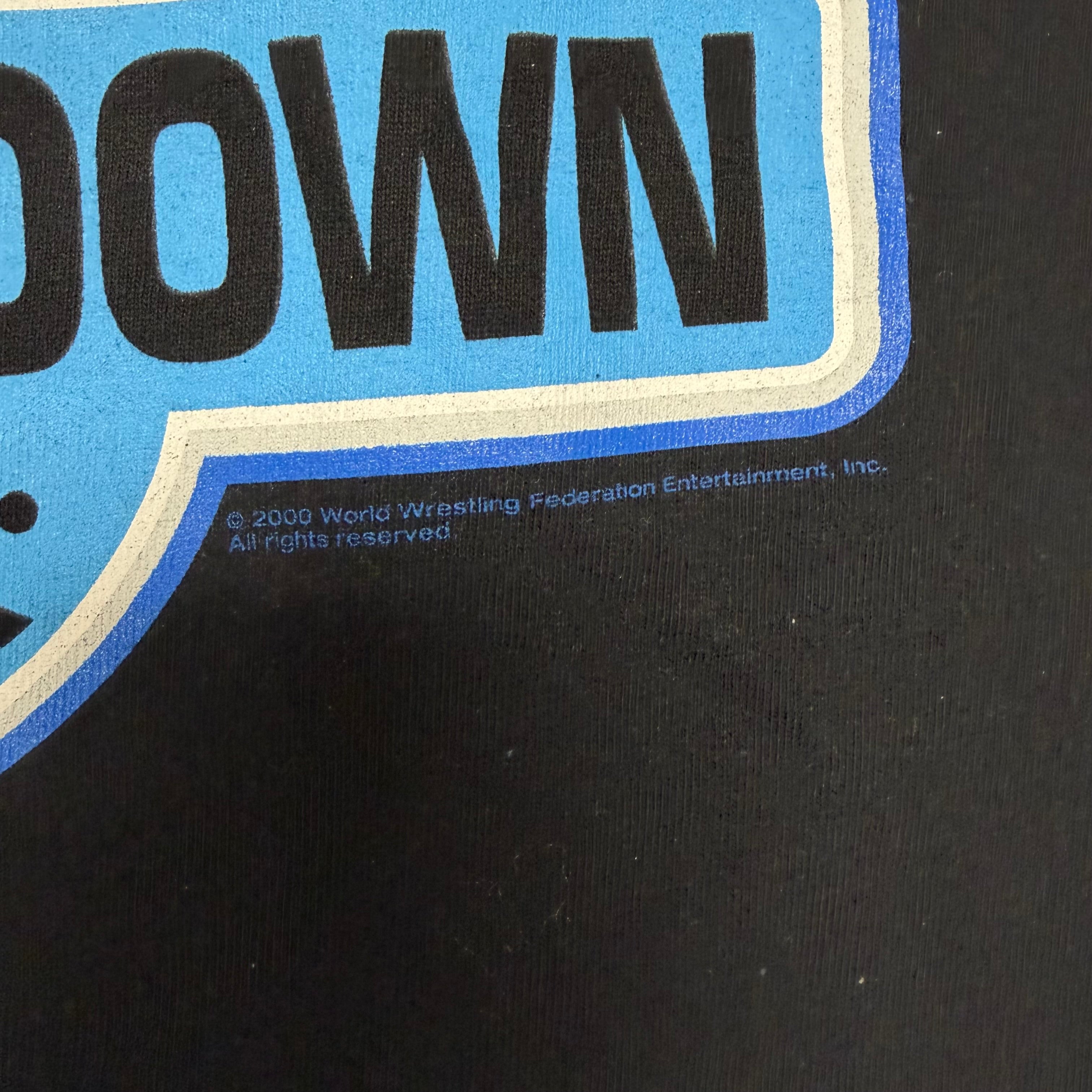 2000 WFF The Rock’s Smack Down Diner Promo Tee Black