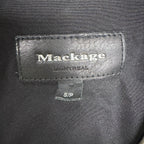 Mackage Women’s Lamb Leather Biker Jacket Green/Black