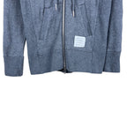 Thom Browne 4-Bar Full Zip Sweatshirt Grey