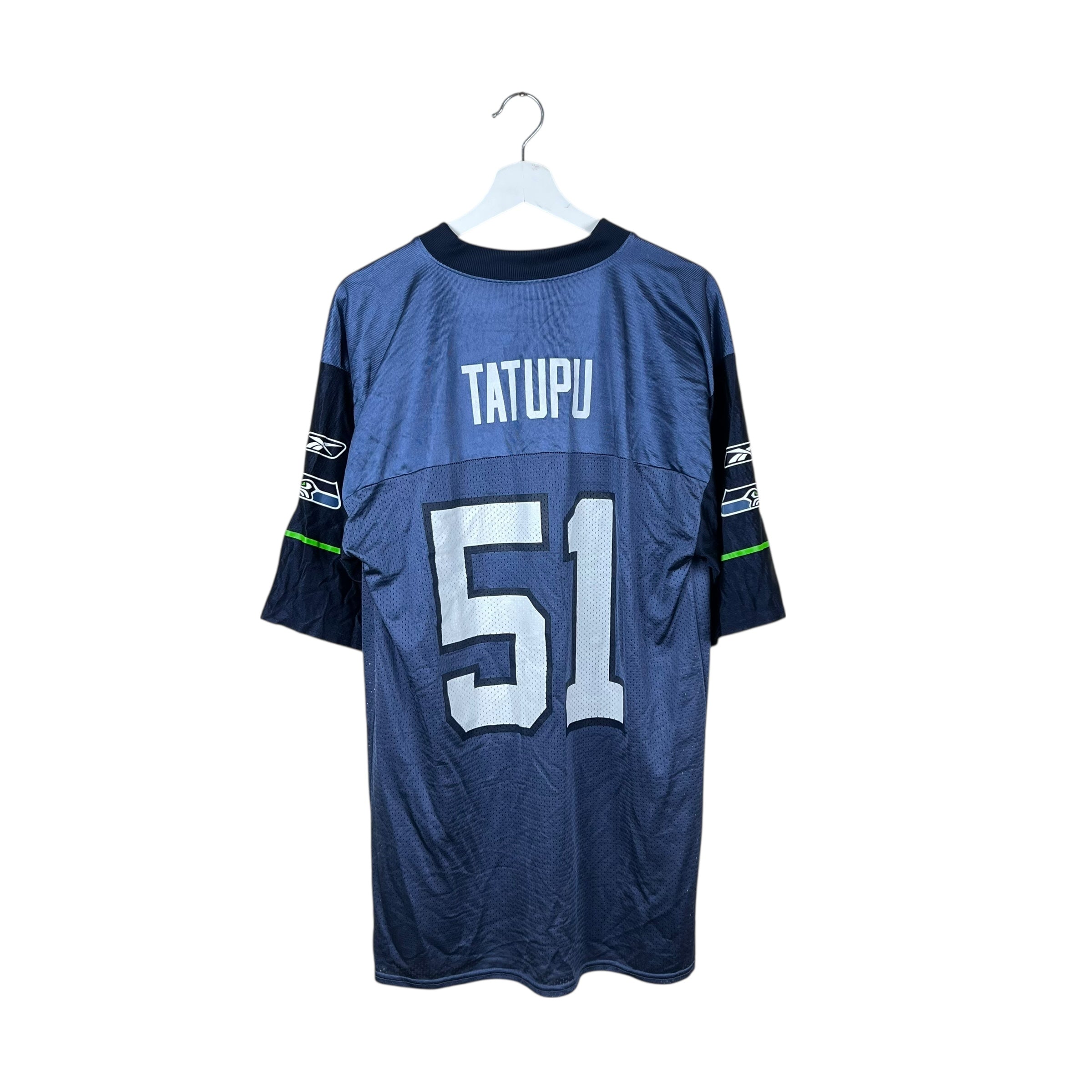 Vintage Reebok NFL Seattle Seahawks Lofa Tatupu Away Jersey