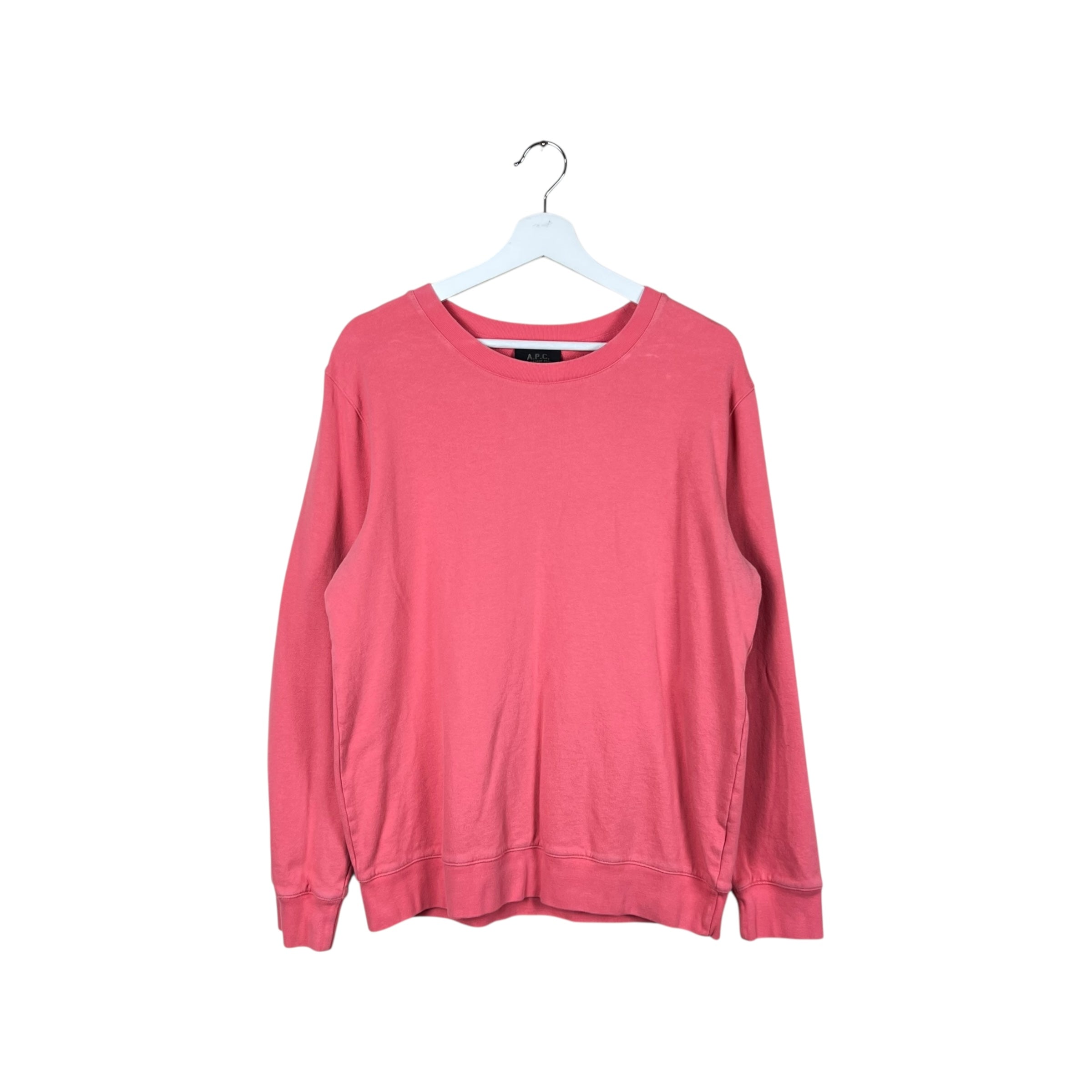 A.P.C. Cotton Crewneck Salmon