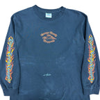 Vintage Orange County Choppers Flames Cross Logo Longsleeve Faded Black
