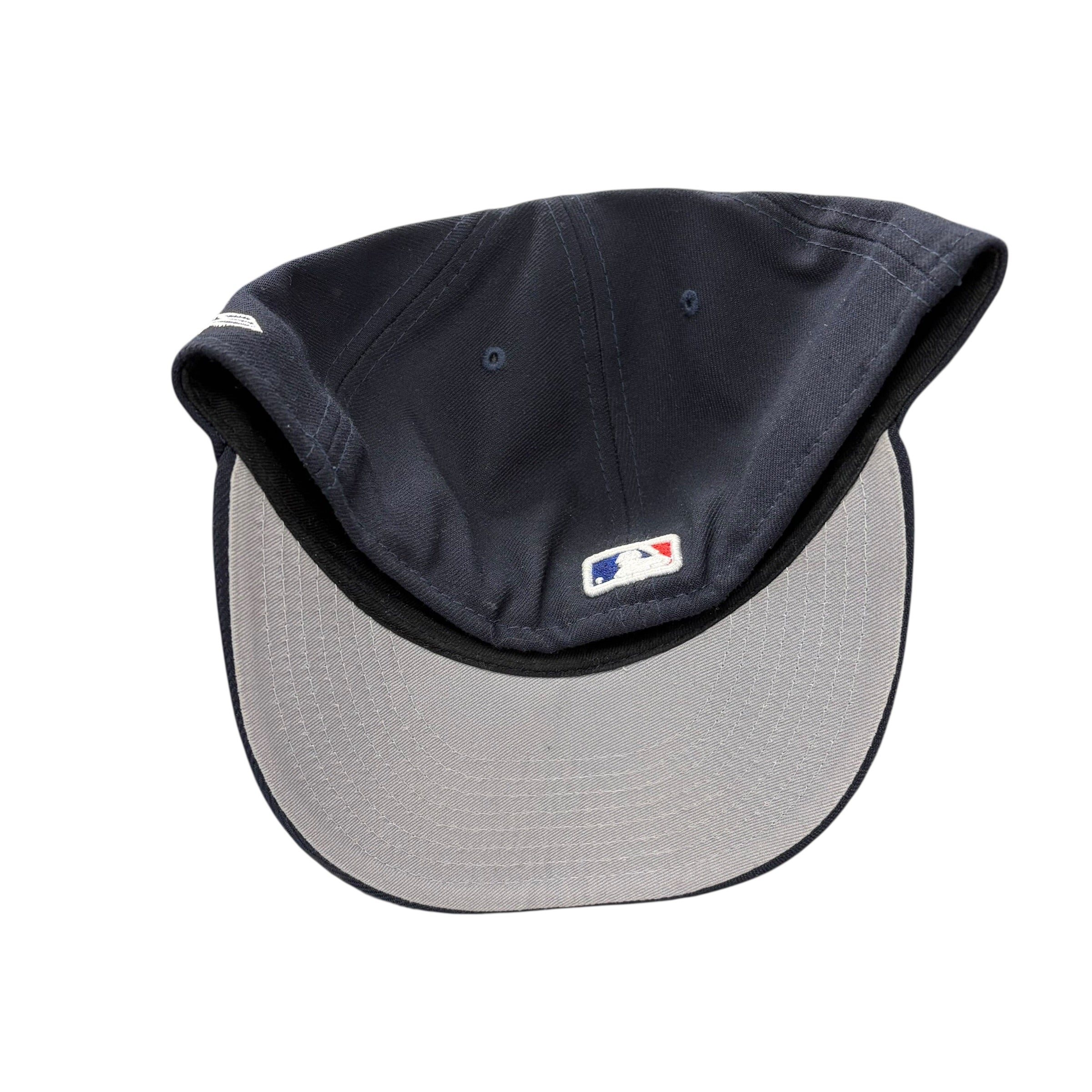 Vintage New Era MLB New York Yankees Logo Fitted Navy