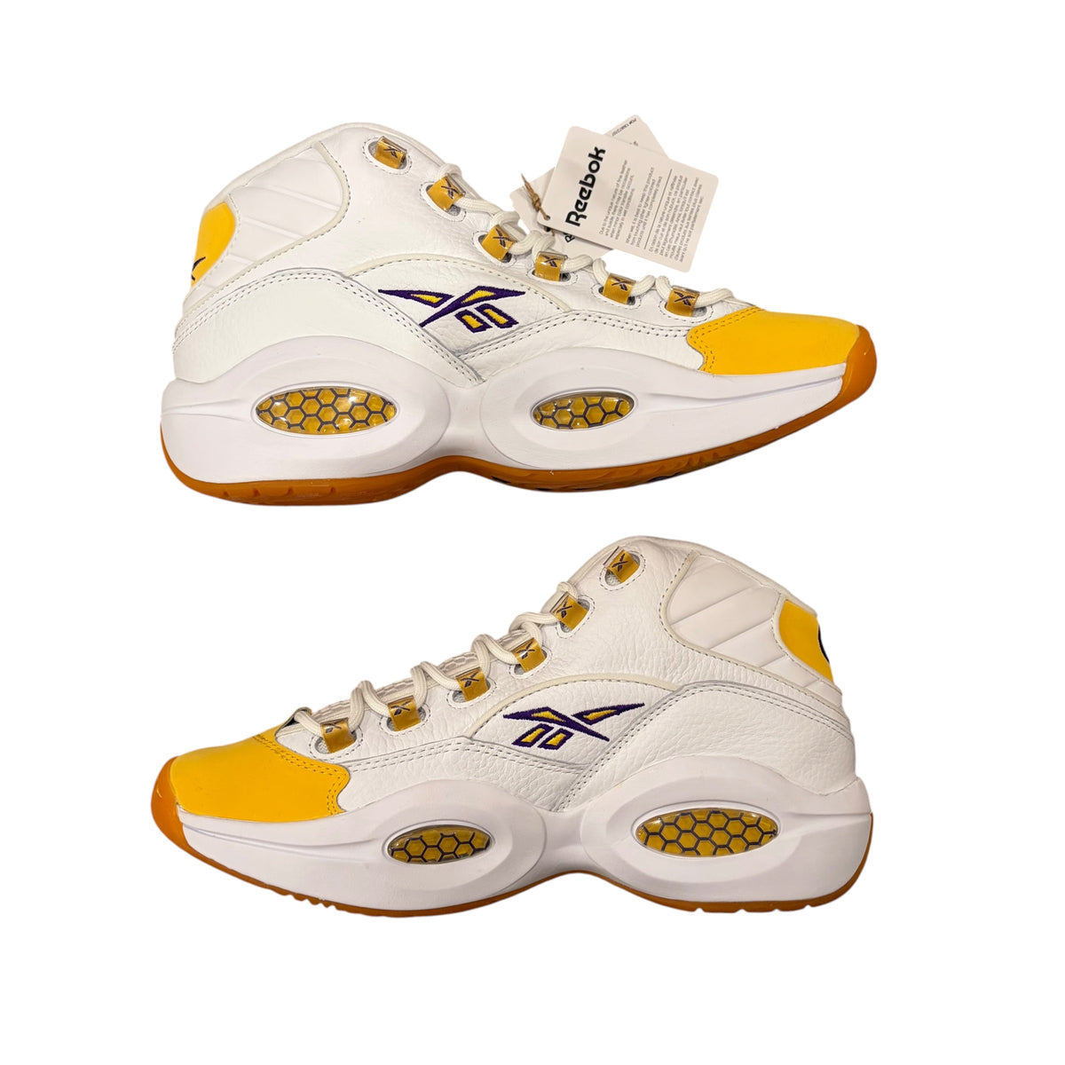 Reebok Question Mid Yellow Toe
