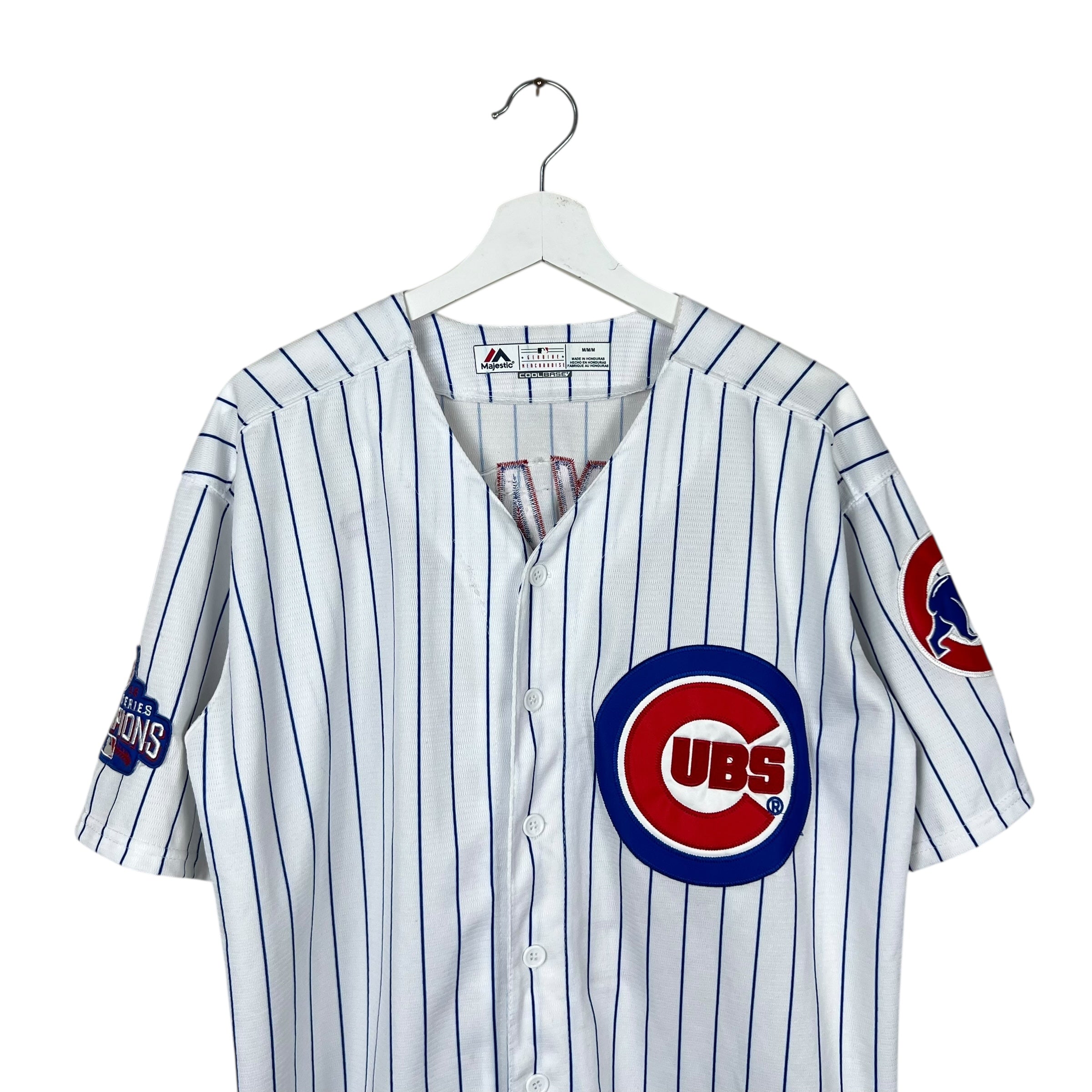 Vintage Majestic MLB Chicago Cubs Kris Bryant World Series Champions Home Jersey