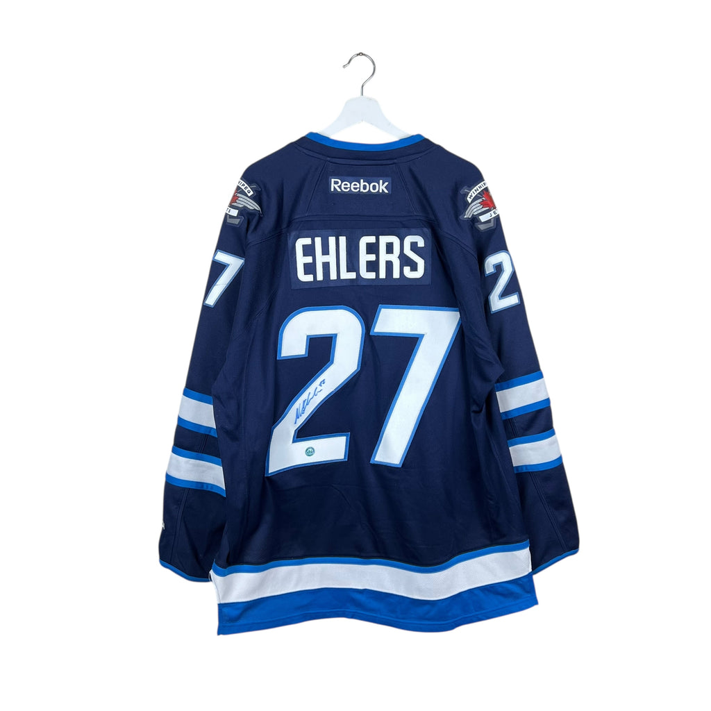 2014 Reebok NHL Winnipeg Jets Nikolaj Ehlers Autographed Away Jersey