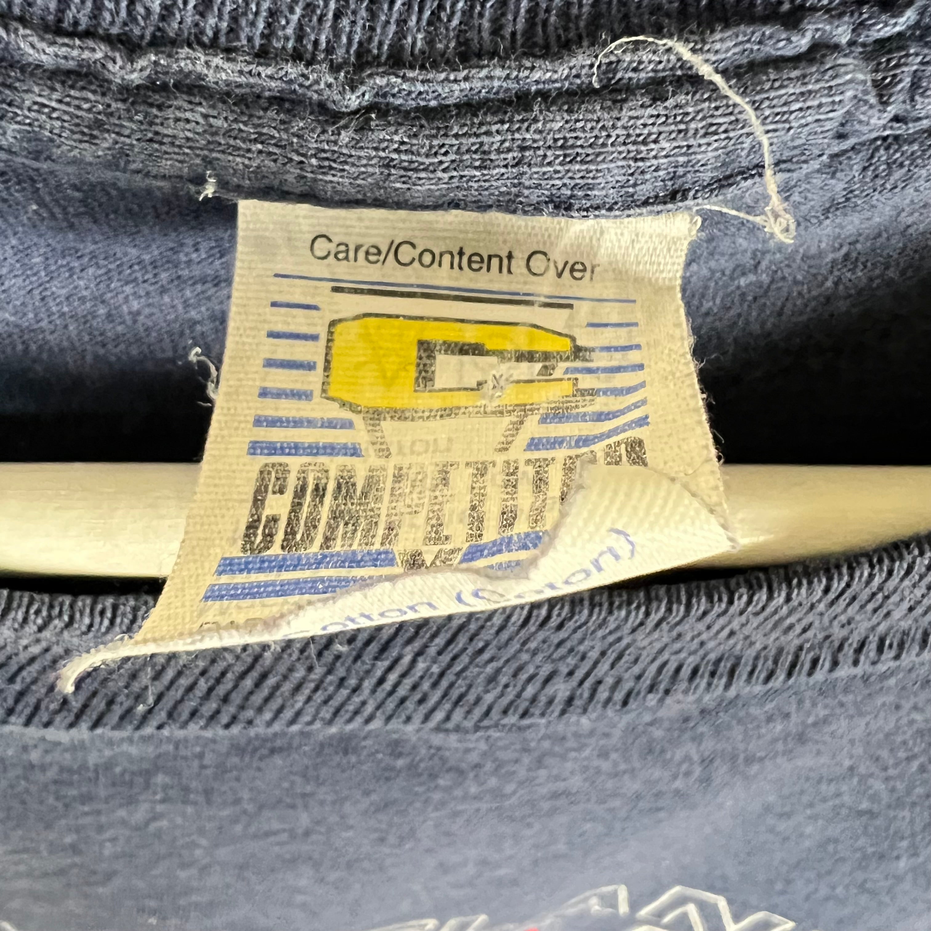 1994 Competitor MLB Cleveland Indians Big Logo Tee Navy