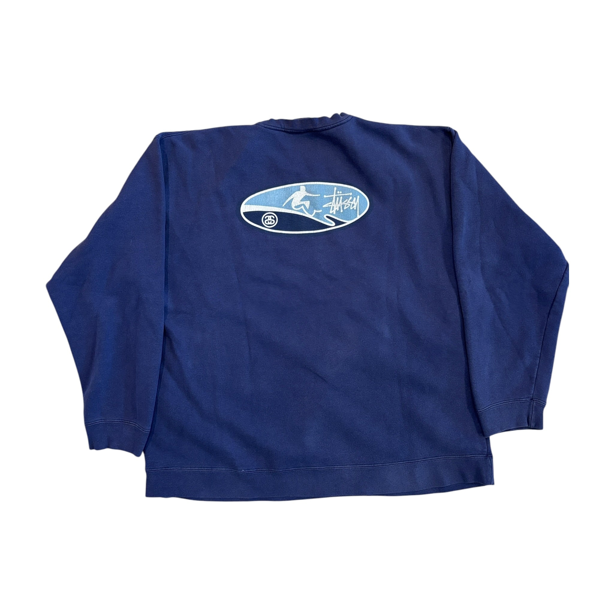 90’s Stussy Surf Logo Crewneck Navy