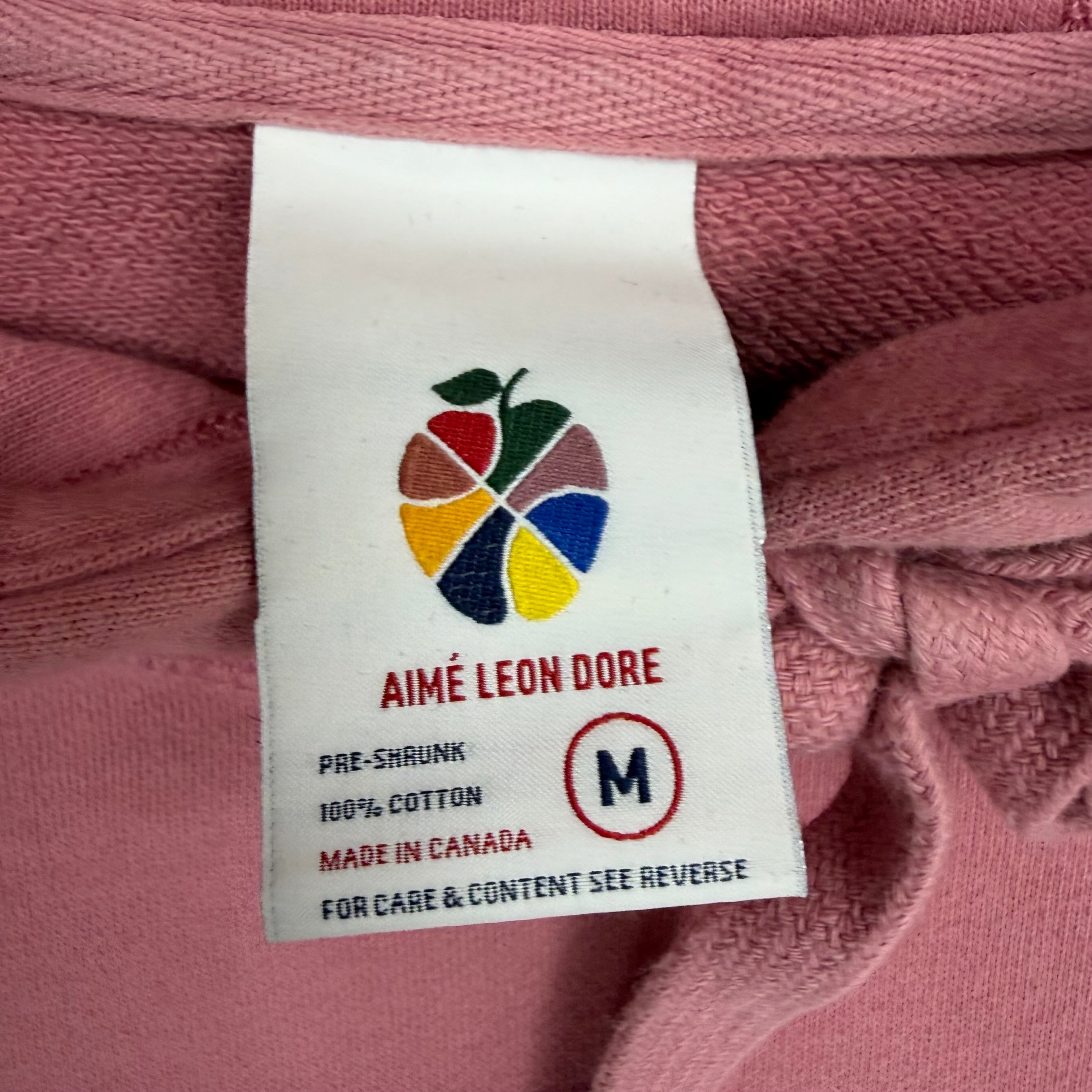 Aime Leon Dore Logo Kanga Hoodie Dusty Pink