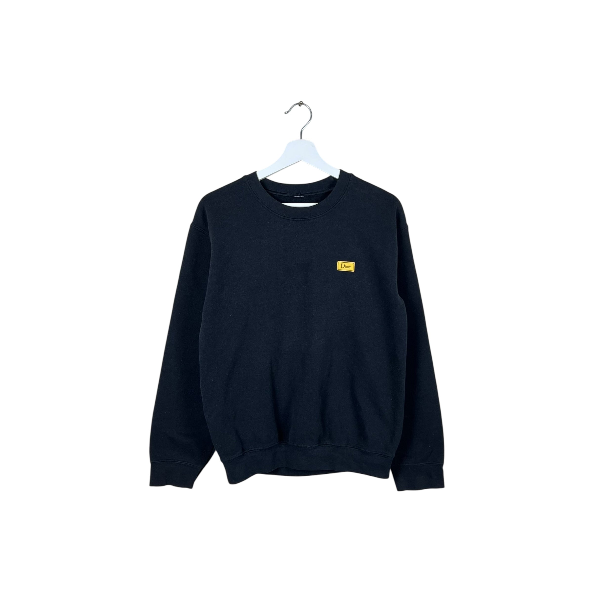Dime Small Logo Crewneck Black