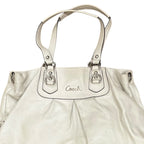 Coach Ashley Leather Bag Cream White