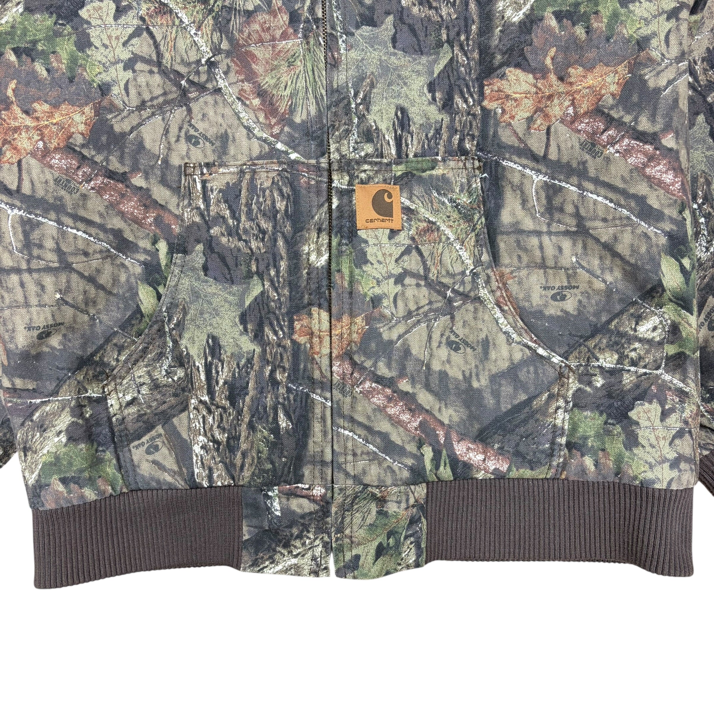 Vintage Carhartt Youth RealTree Hooded Quilt Lined Jacket Camo