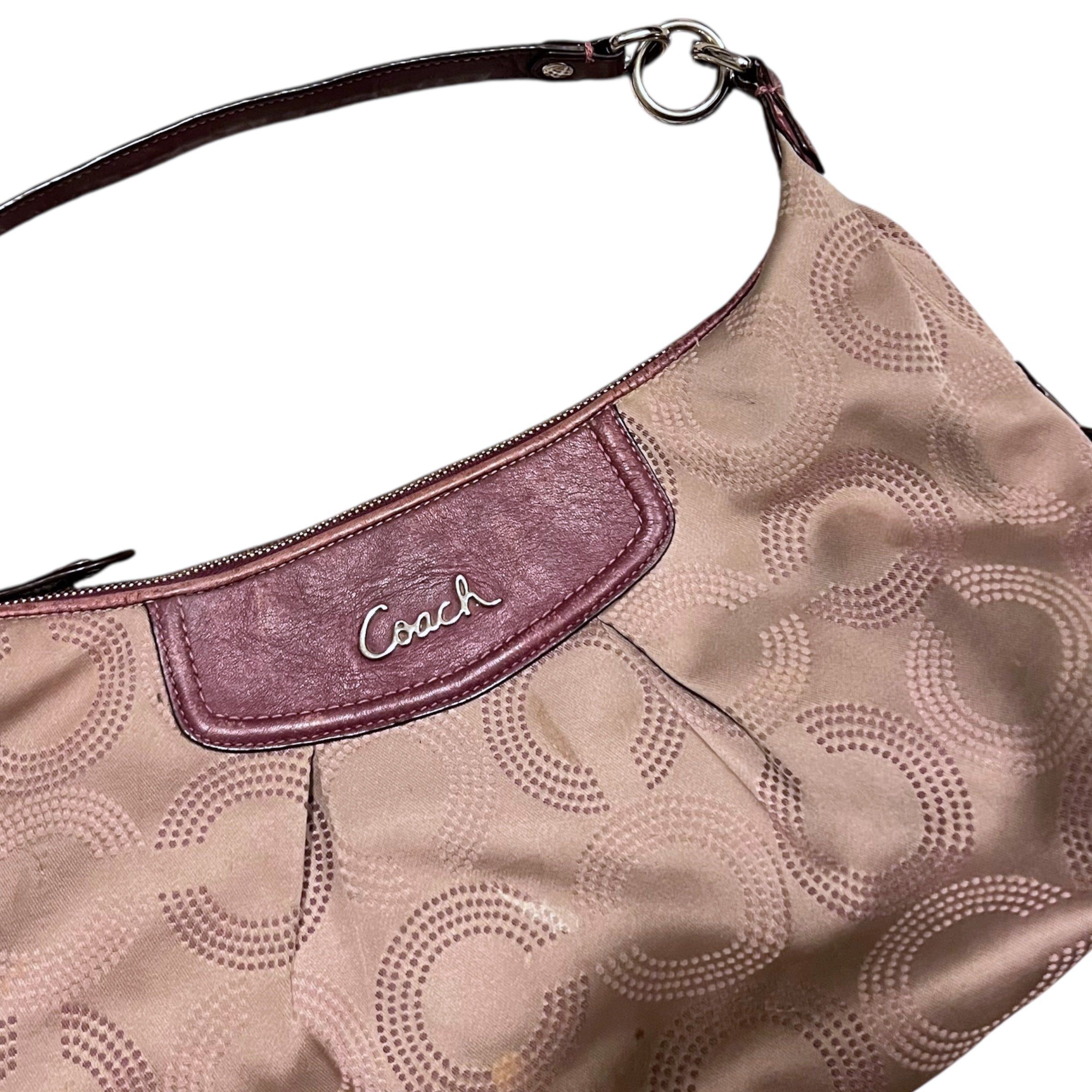 Coach Ashley Dotted OP Art Hobo Bag
