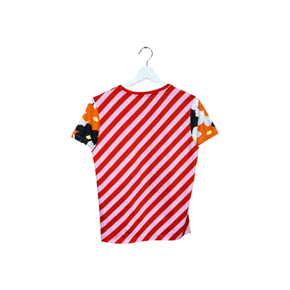 Kenzo Women’s Striped Logo Tee Paprika Red