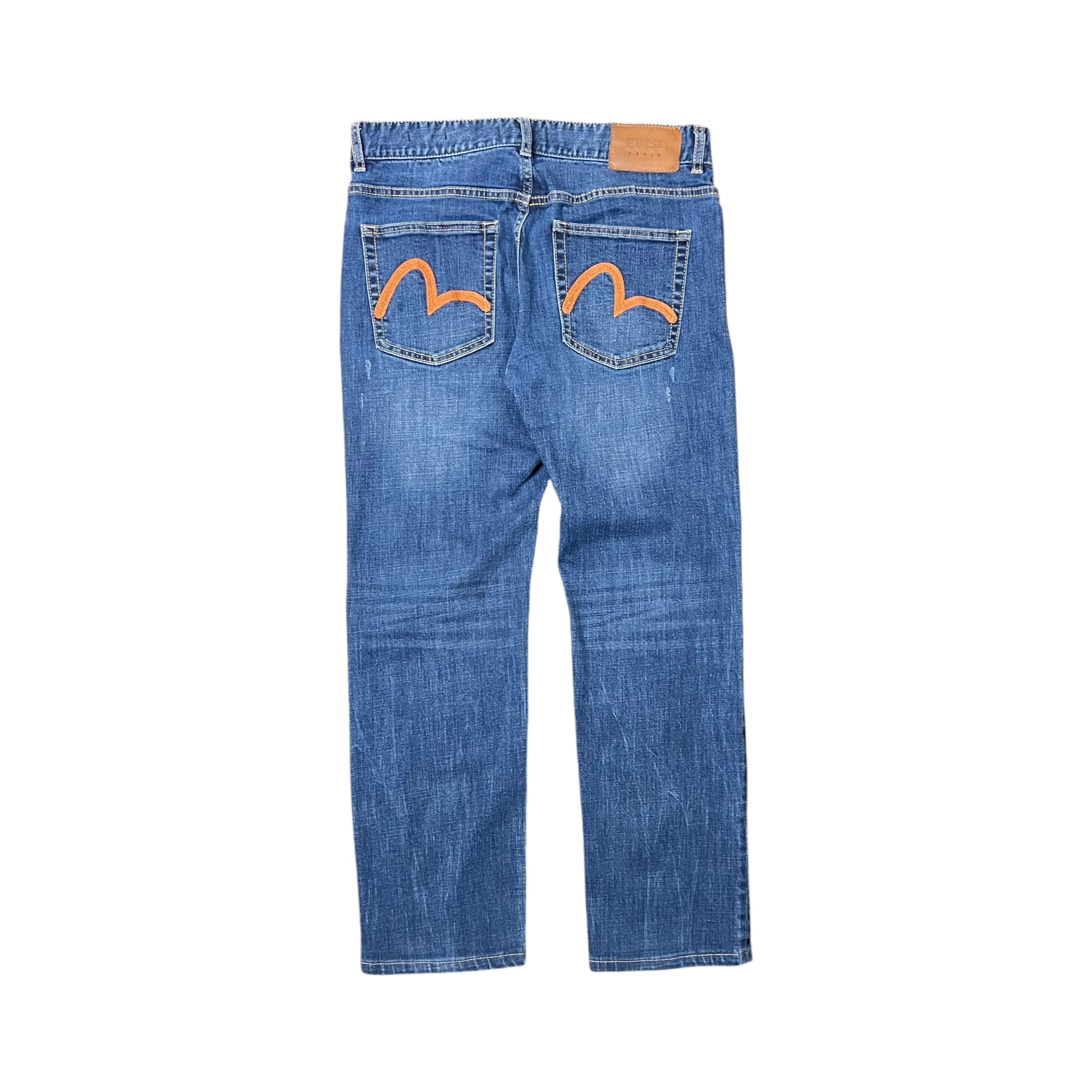 Evisu Straight Fit Jeans Dark Indigo