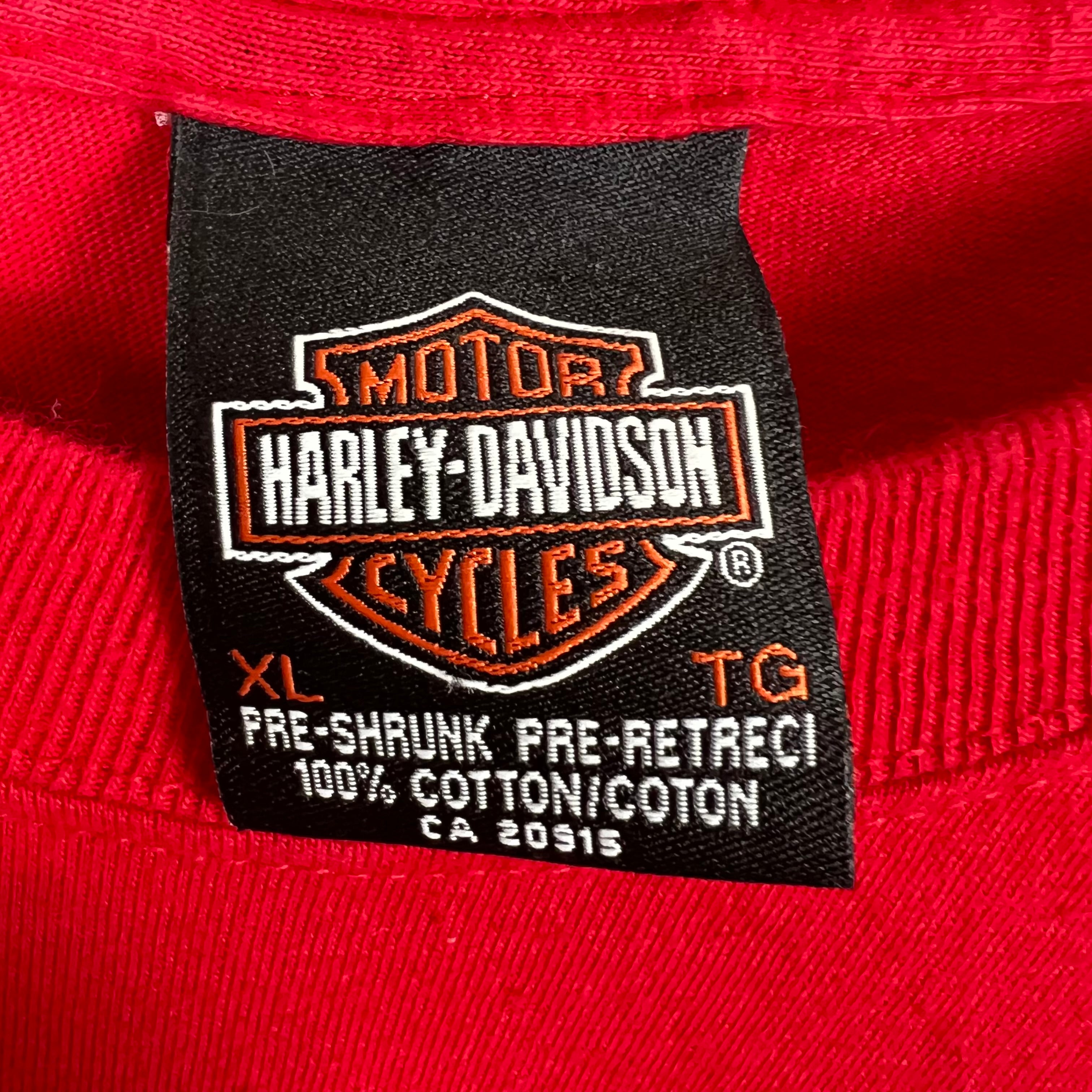 2001 Harley Davidson Lethbridge, Alberta Flame Longsleeve Red