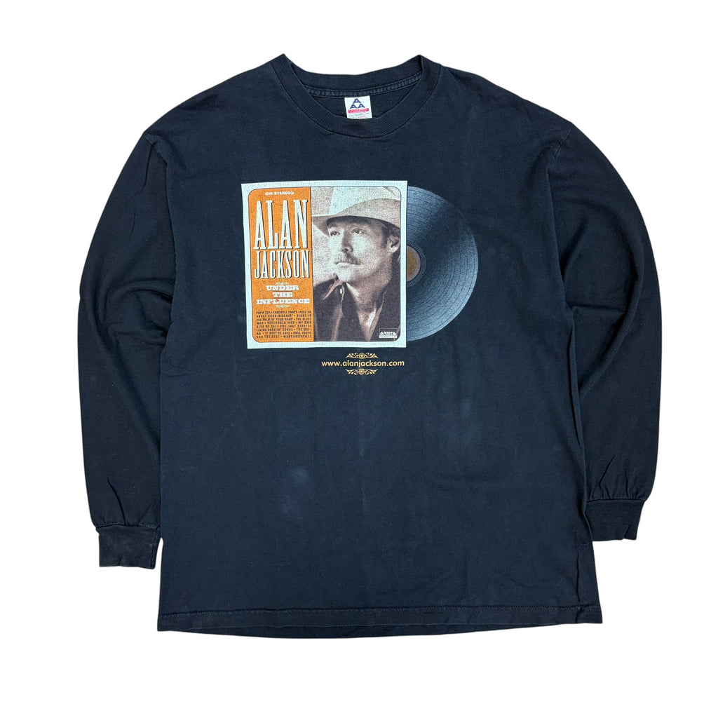 Vintage 90’s Alan Jackson Country Music Long Sleeve Black