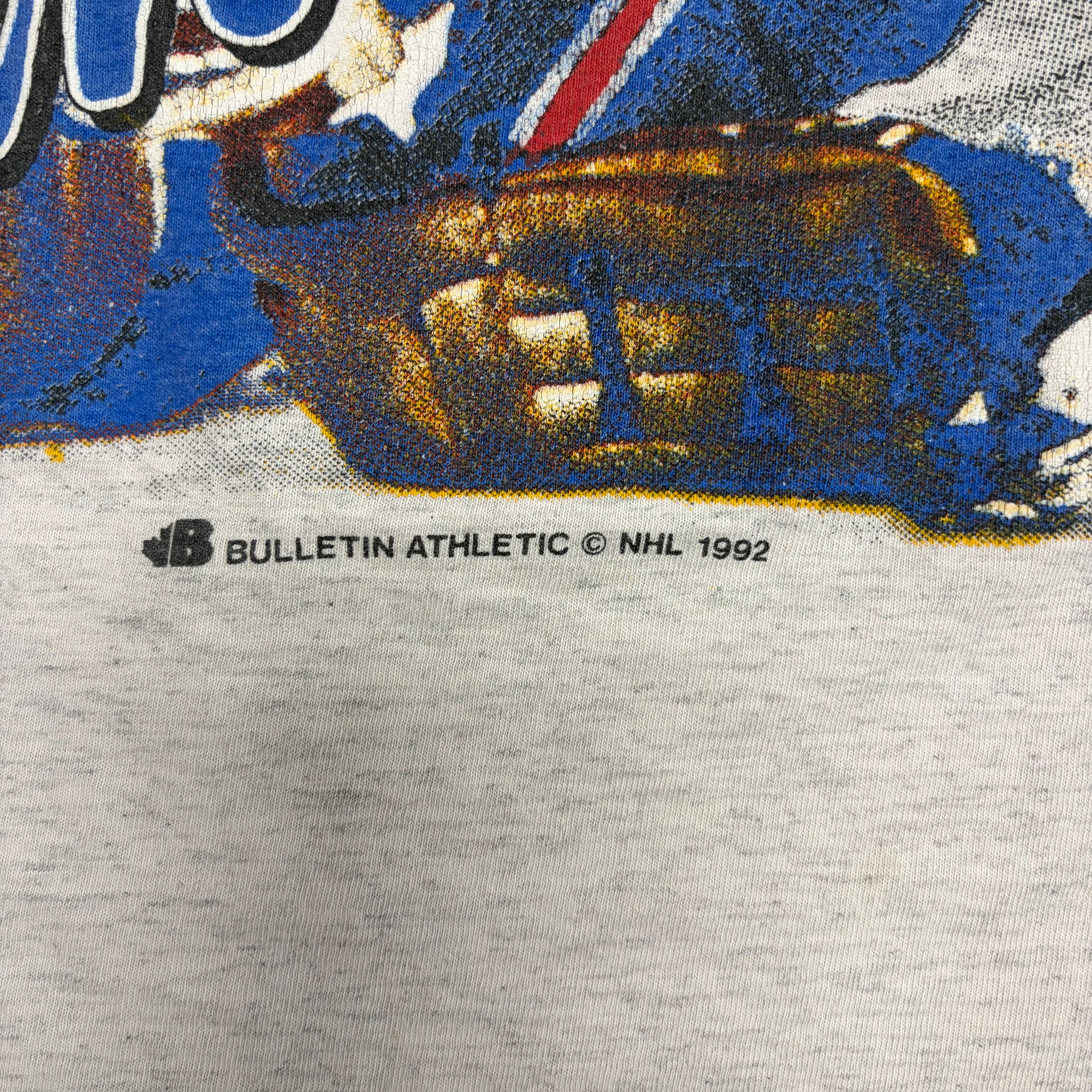 1992 Bulletin Athletic NHL Montreal Canadiens AOP Tee Heather Grey