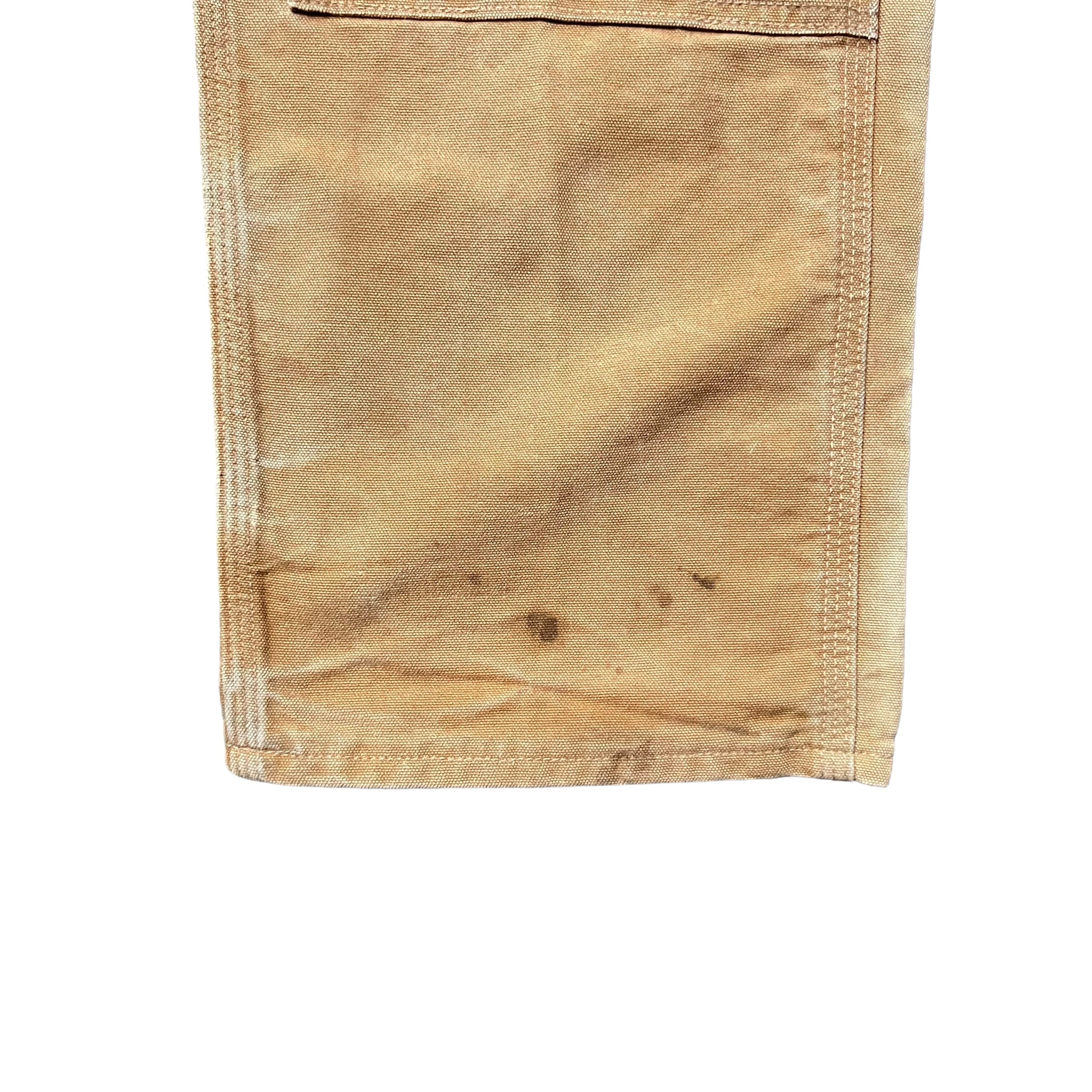 Vintage Carhartt Dungaree Fit Double Knee Carpenter Pants Beige