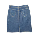 Vintage C-IN-C Women’s Mid Length Denim Skirt Dark Wash