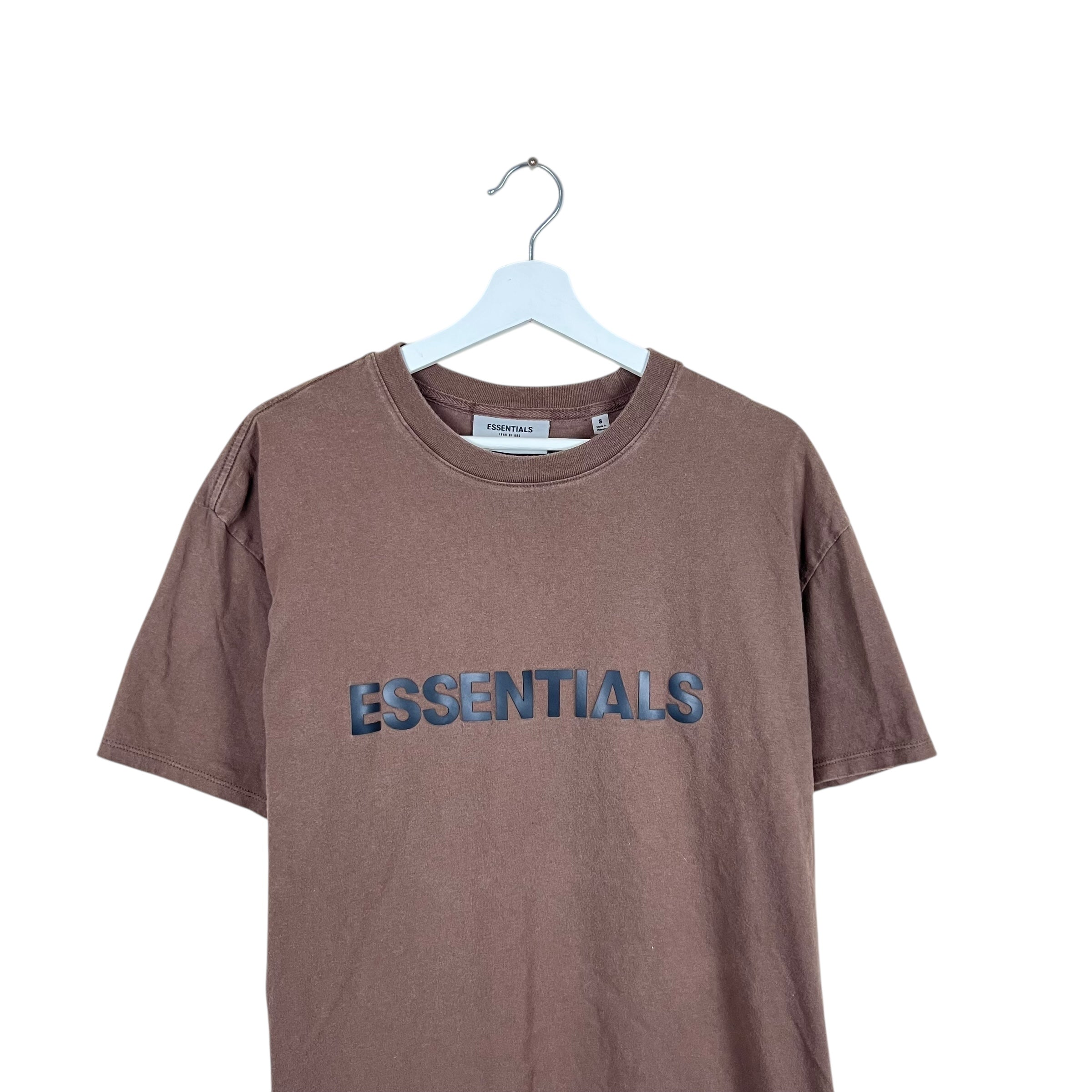 Essentials Appliqué Logo Tee Brown