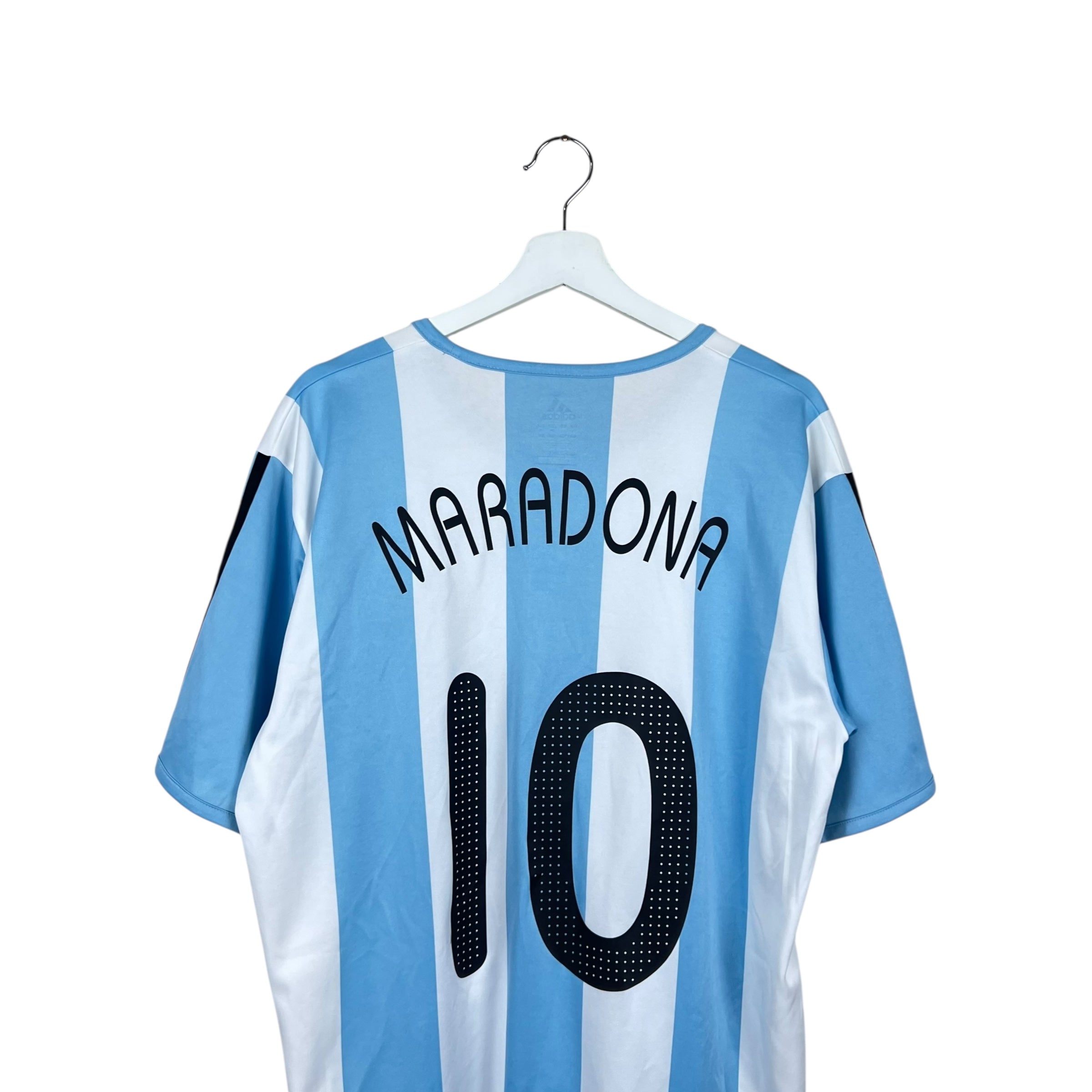 2008 Adidas Argentina Diego Maradona Home Jersey