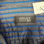 Versace Classic V2 Dress Shirt Blue/Grey Stripes