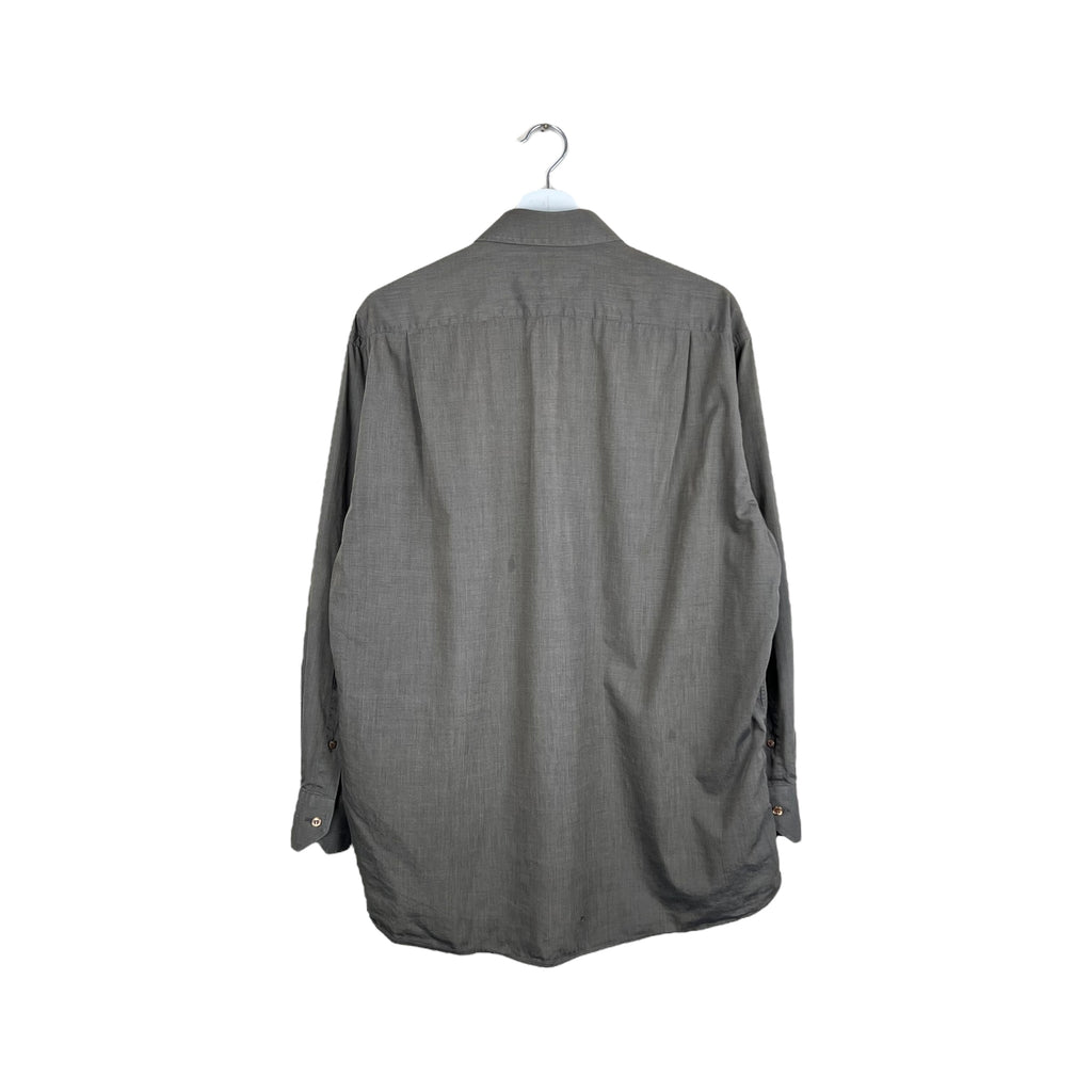 Christian Dior Button Up Dress Shirt Brown