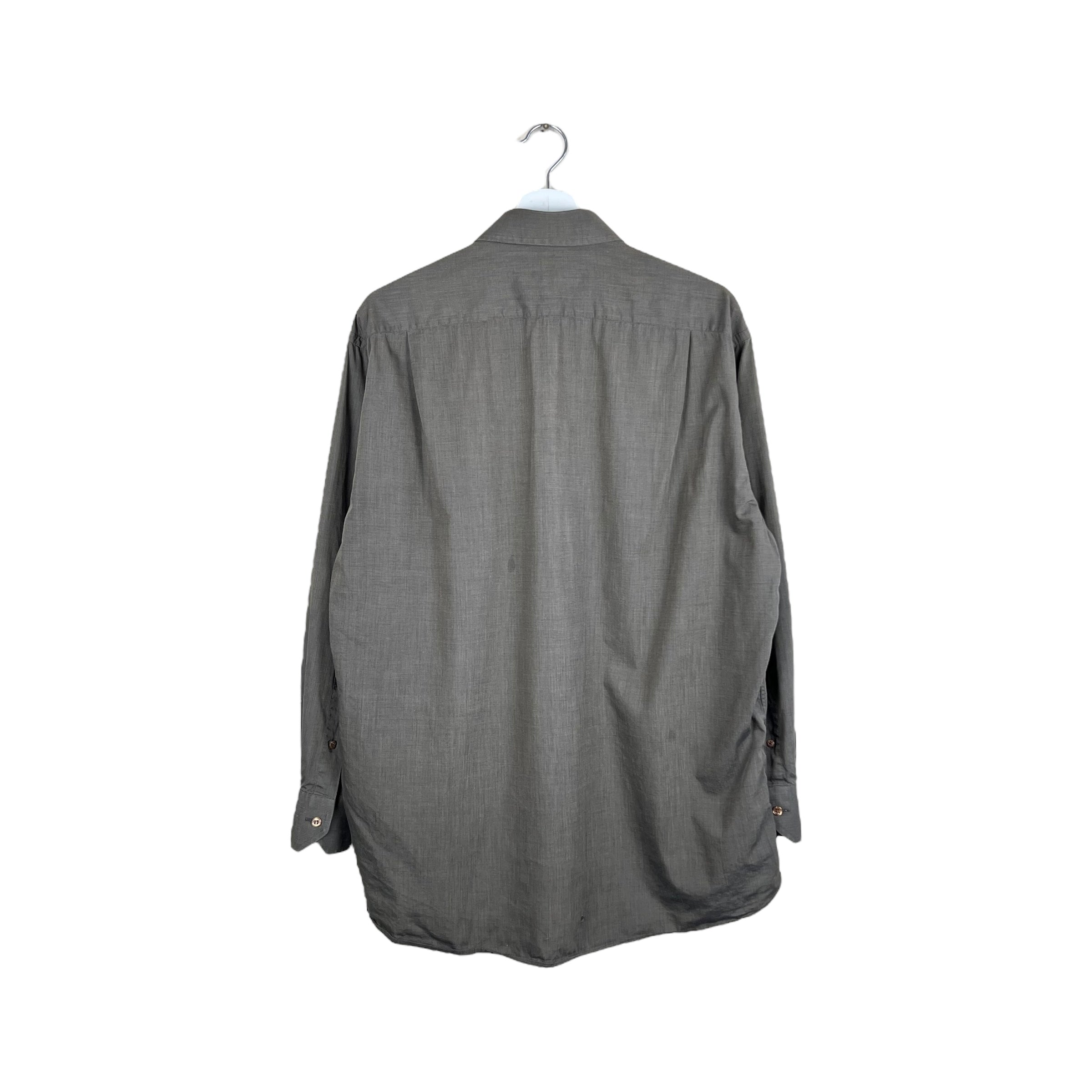 Christian Dior Button Up Dress Shirt Brown