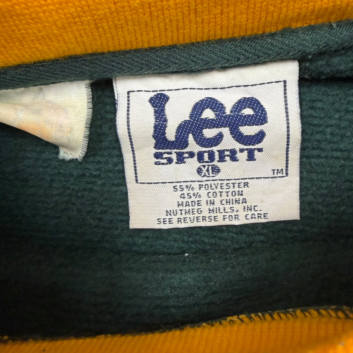Vintage Lee Sport NFL Green Bay Packers Arch Logo Crewneck