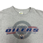 Vintage Bulletin NHL Edmonton Oilers Logo Tee Grey