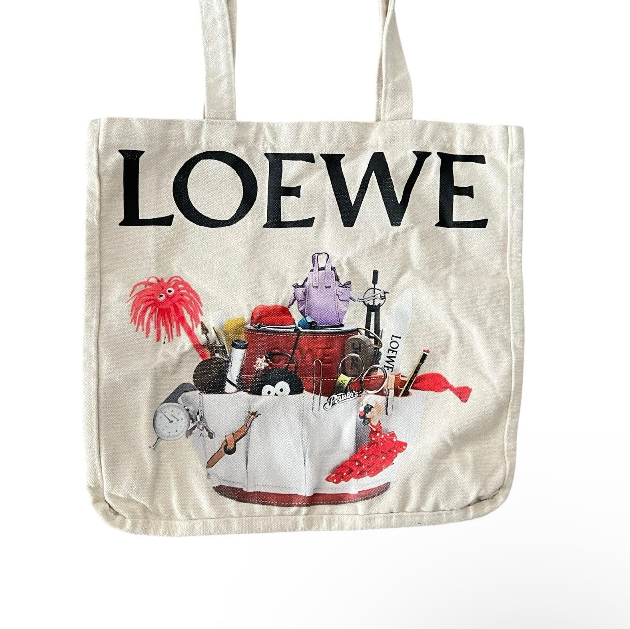 Loewe Crafted World Exhibition Promo Canvas Tote Bag
