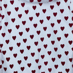 Burberry Heart Print Hoodie White
