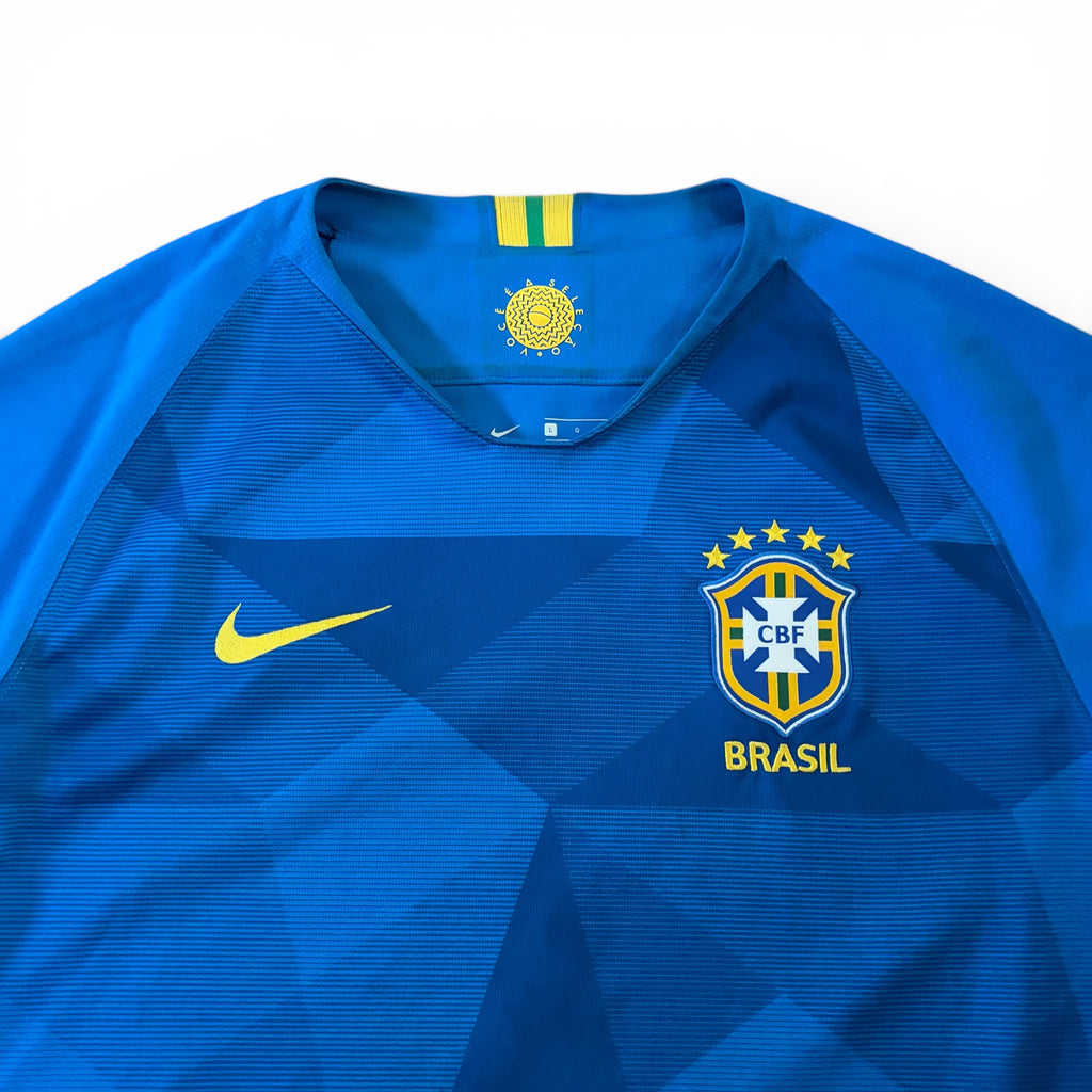 2018 Nike Brazil Blank Away Jersey