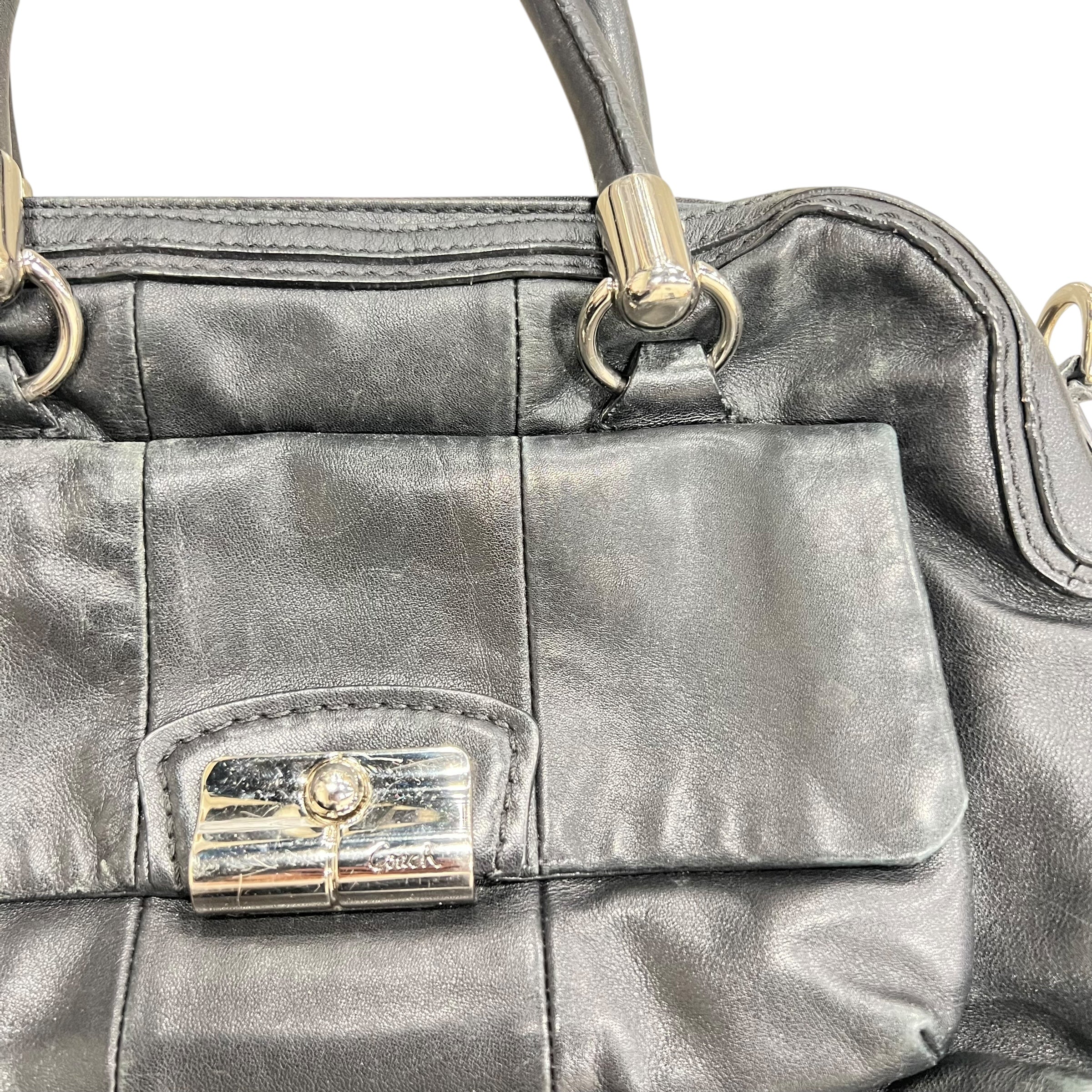 Coach Kristin Leather Bag Black