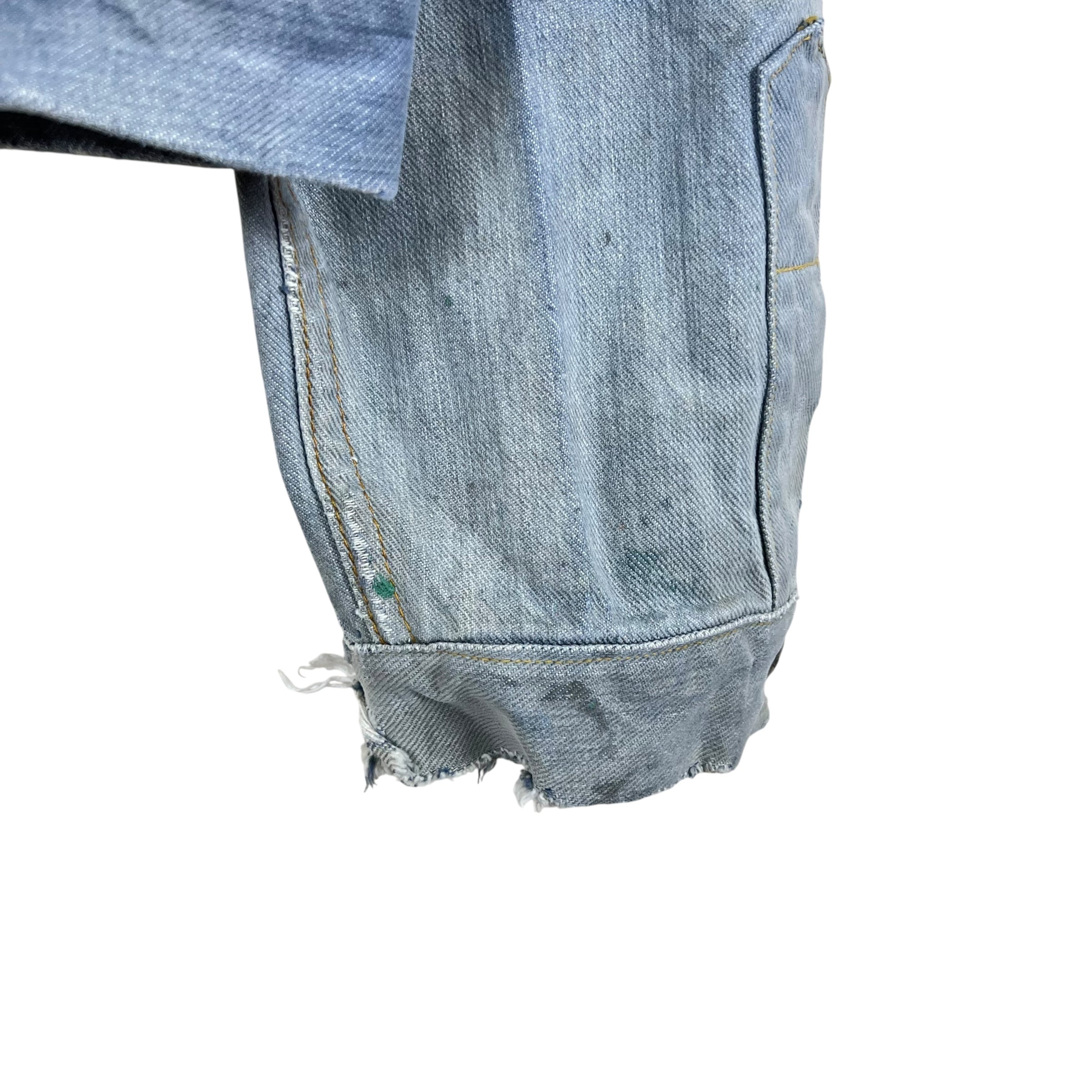 Vintage 60’s GWG Cowboy Jean Jacket Sun Faded Blue