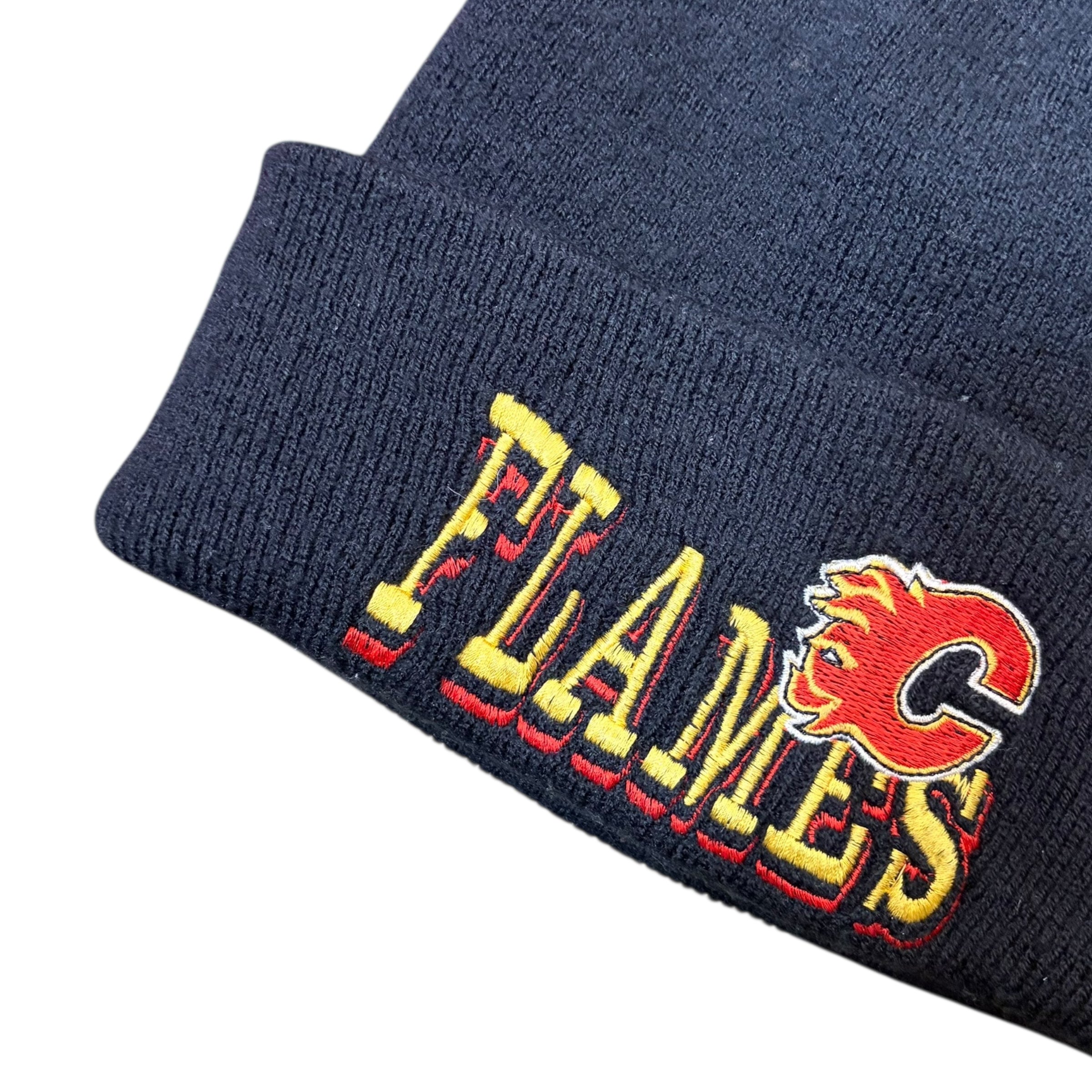 Vintage The Game NHL Calgary Flames Logo Toque Black
