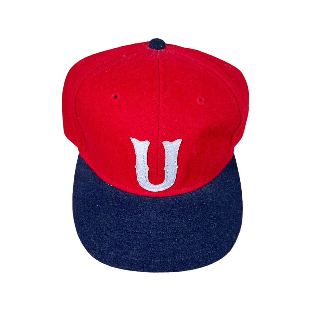 Undefeated Logo Wool SnapBack Red/Navy