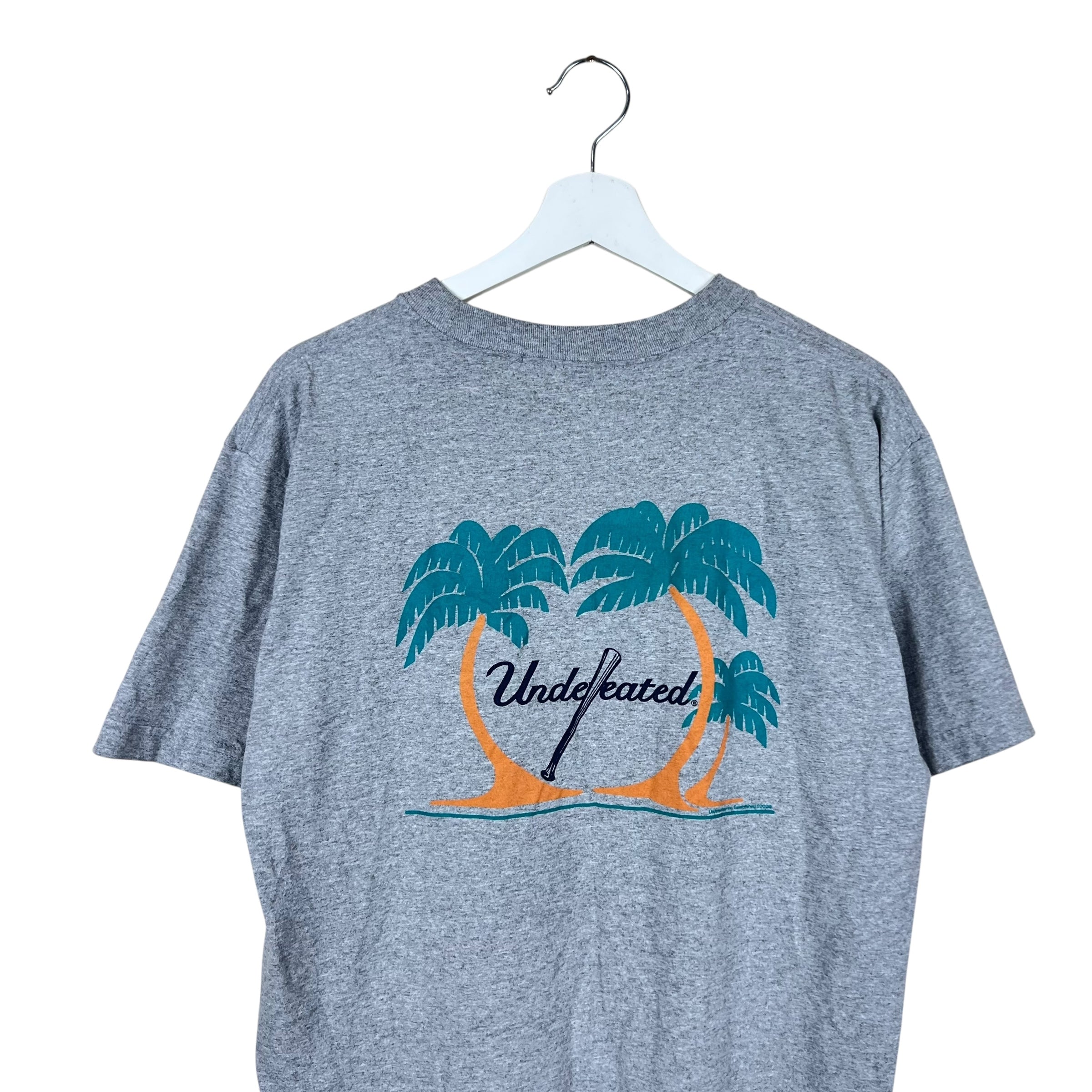 Undefeated Palm Trees Tee Grey