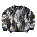 Vintage Tundra 3D Cable Pattern Knit Multi