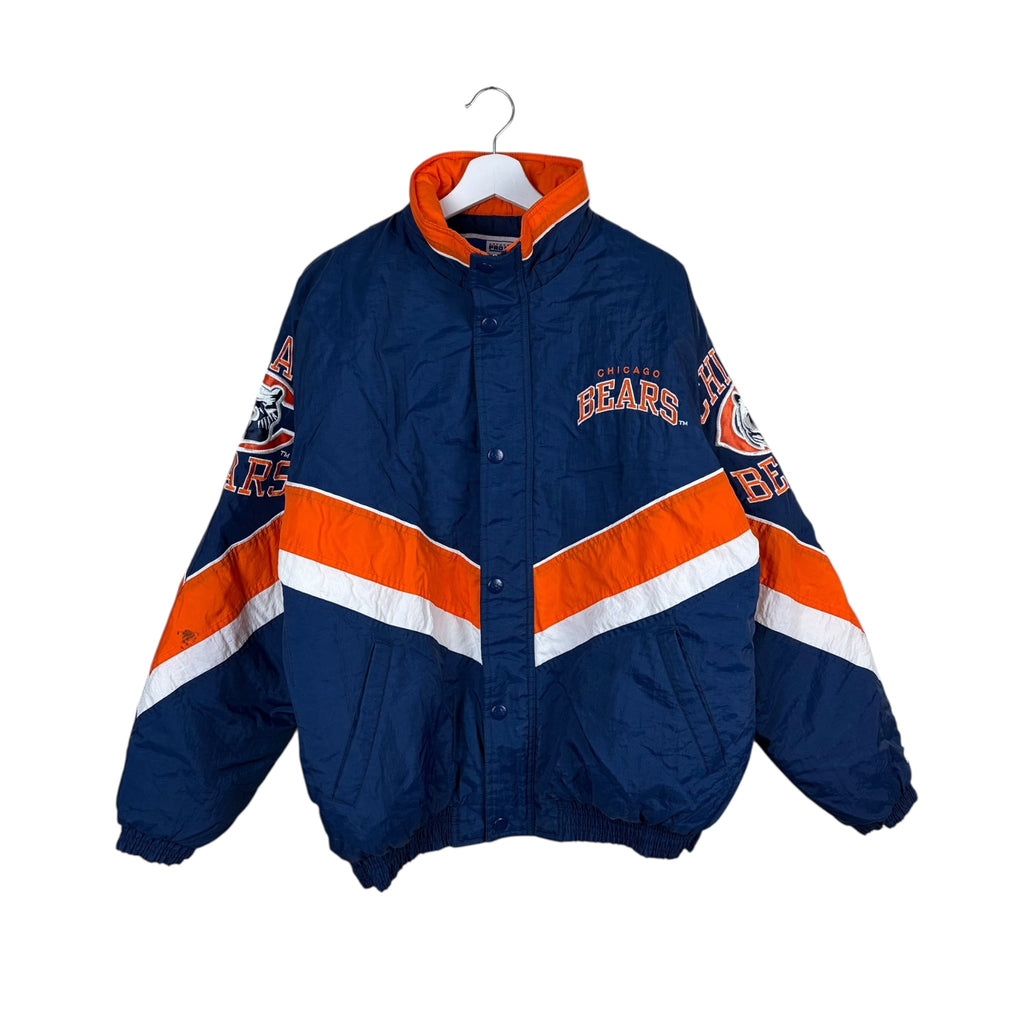 Vintage Starter NFL Chicago Bears Full Zip Puffer Jacket Navy