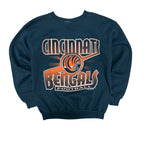 1995 Competitor NFL Cincinnati Bengals Logo Spellout Crewneck Black