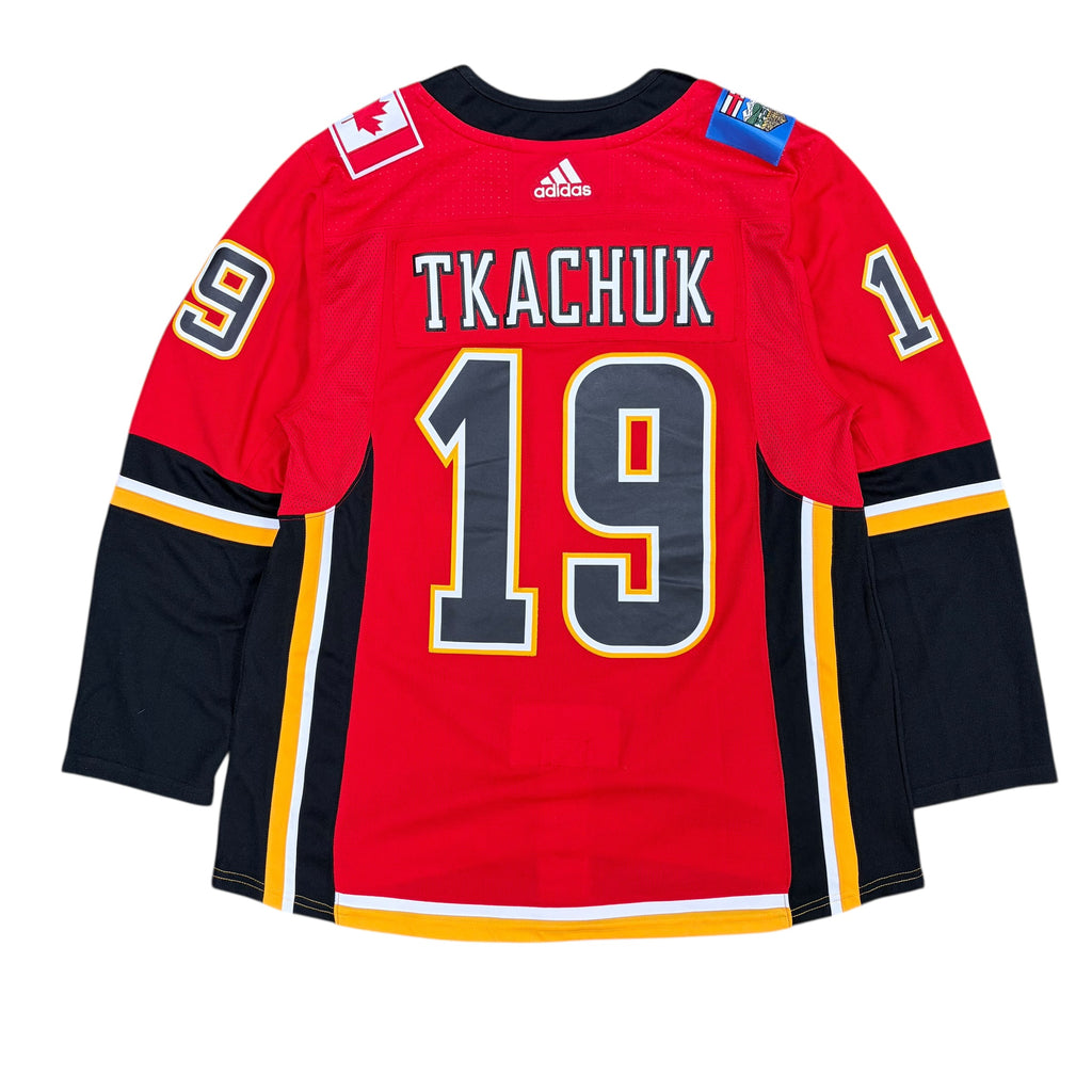 2018 Adidas NHL Calgary Flames Matthew Tkachuk Away Jersey