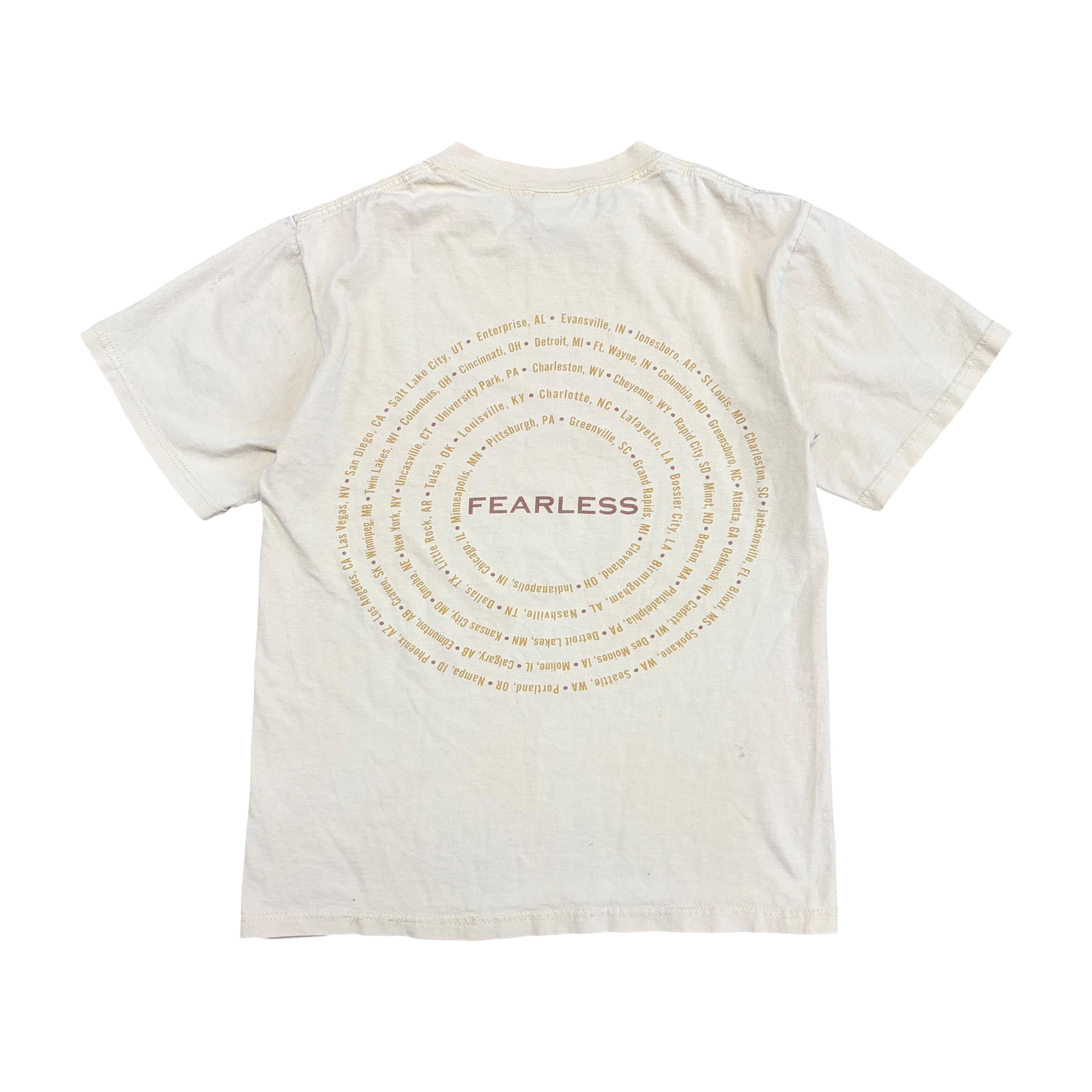 Vintage Taylor Swift “Fearless” Tour Tee Soft Yellow