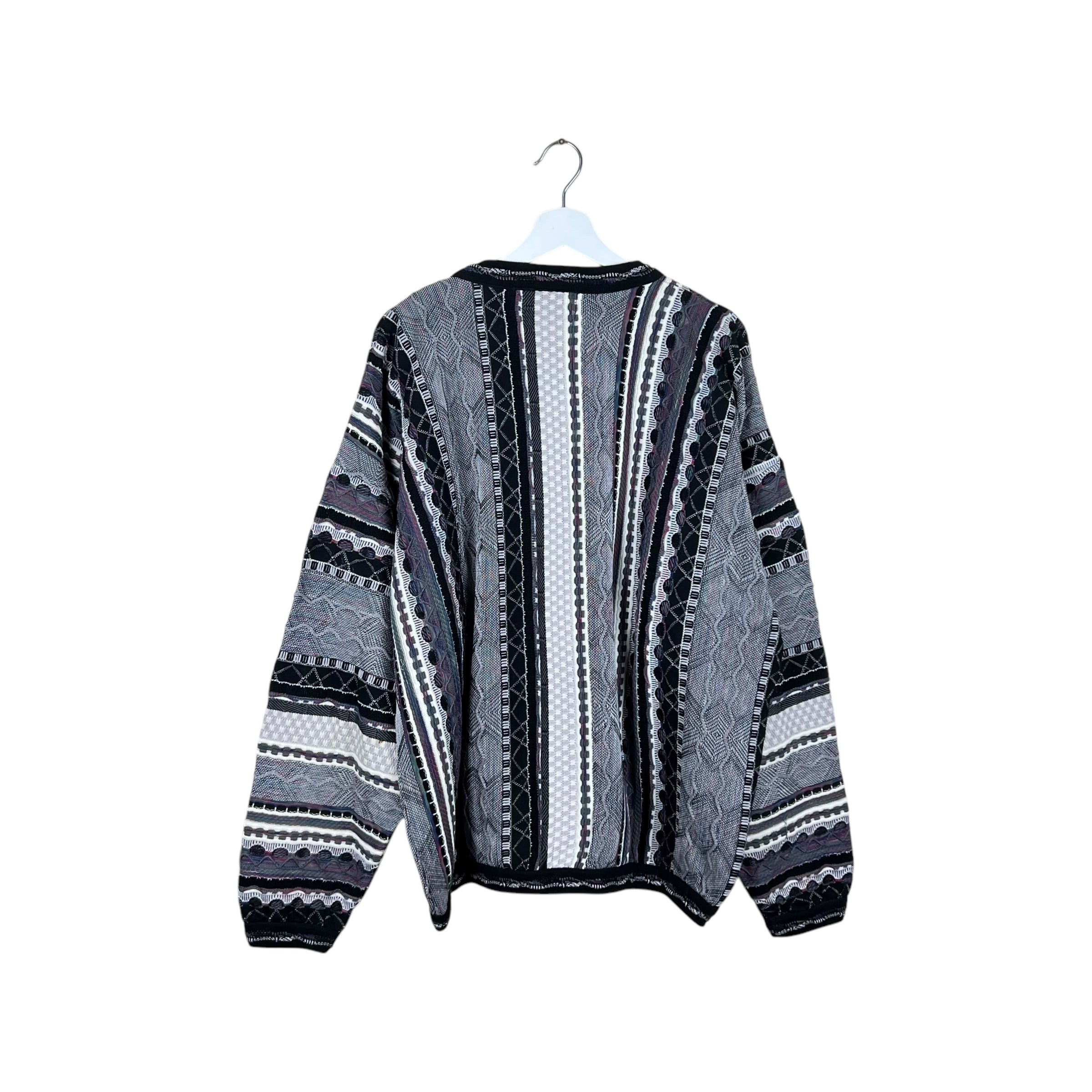 Vintage Tundra 3D Knit Pattern Multi Colour