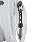Vintage Y2K Nike NHL Edmonton Oilers Middle Swoosh Logo Longsleeve White