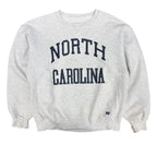 Vintage Russell Athletic North Carolina Arch Spellout Crewneck Grey